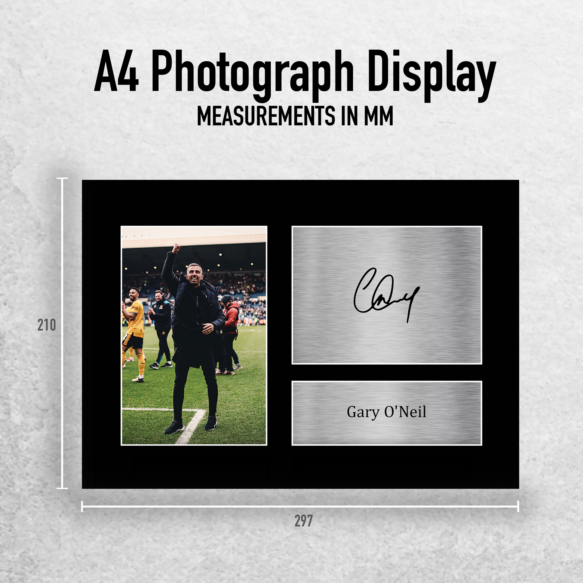 Imagen autografiada impresa de Gary O'Neil Wolverhampton Wanderers para fanáticos del fútbol americano - Imagen 11 de 17