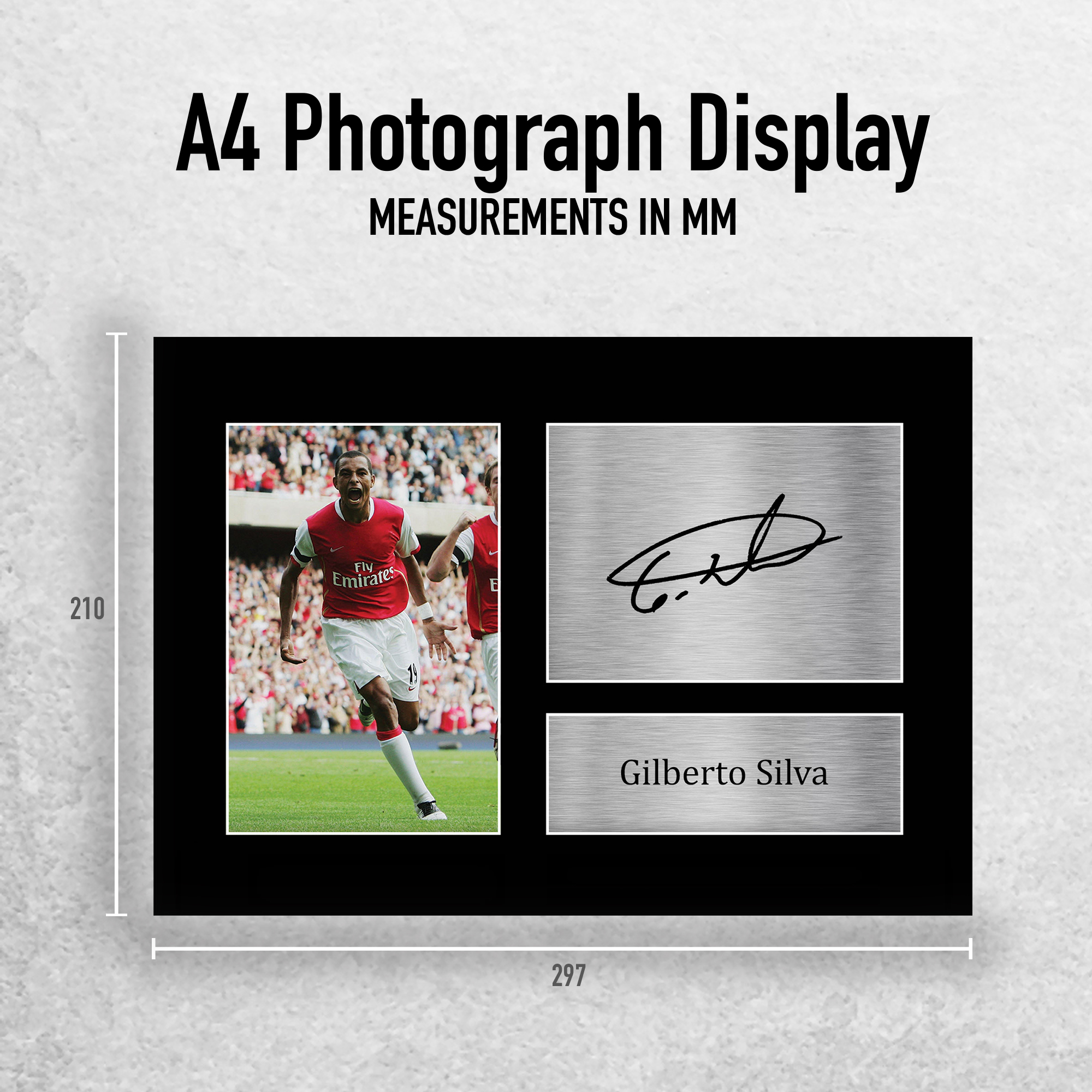 Gilberto Silva Ideas de Regalo Autógrafo Impreso Imagen A4 para Aficionados al Fútbol - Imagen 11 de 17