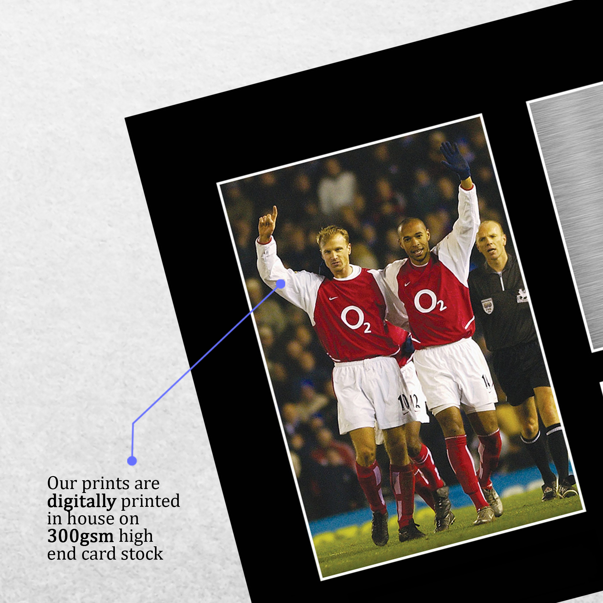 Thierry Henry & Dennis Bergkamp Signed Print A4 Photo Football Gift Arsenal Fan - Picture 5 of 17