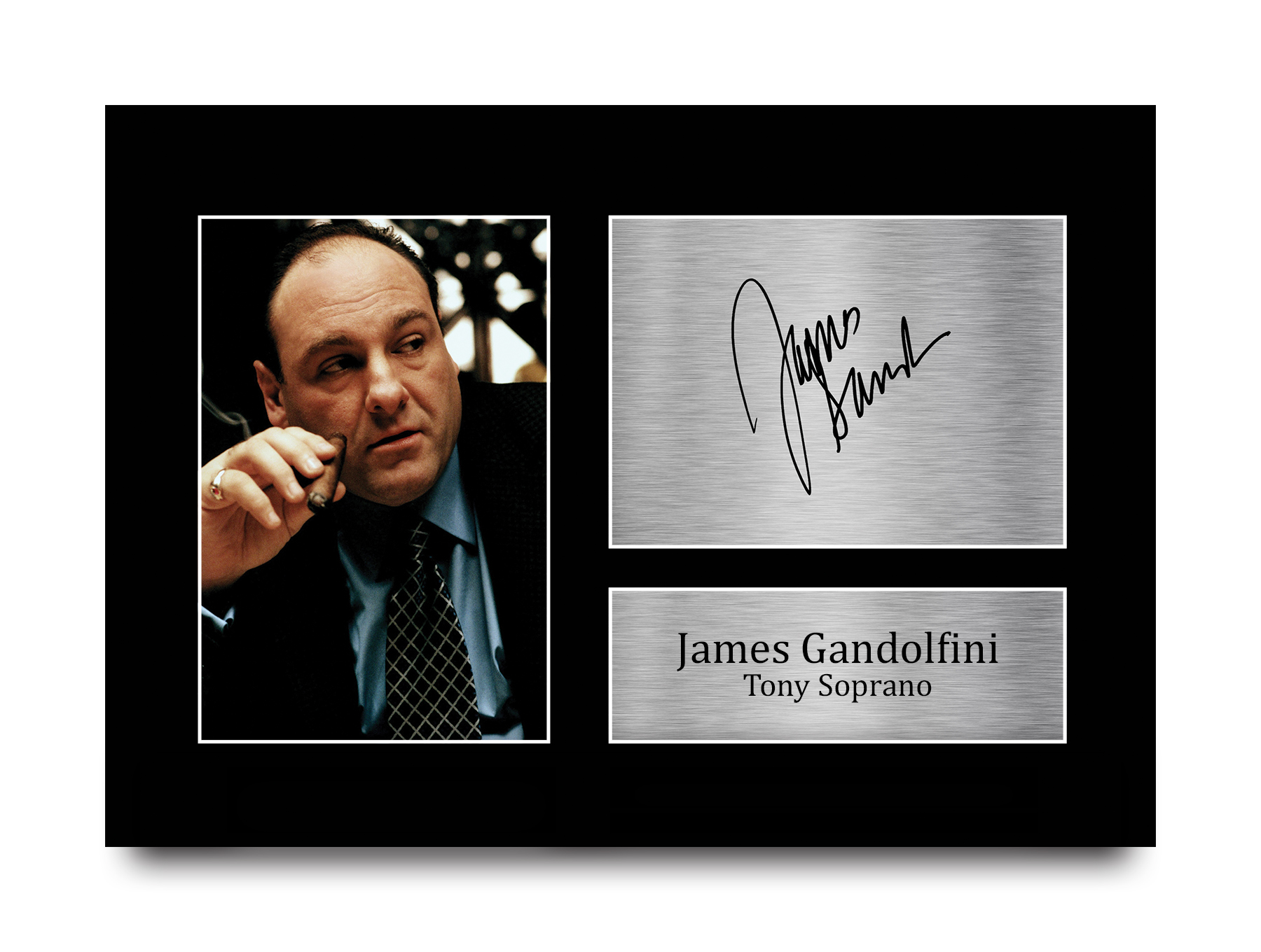James Gandolfini Signed Sopranos Pre Printed Autograph Photo
