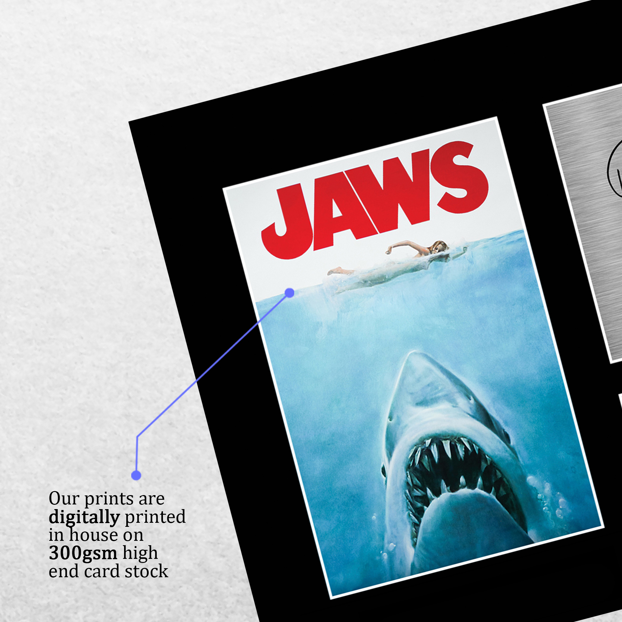 Jaws Ideal Gift Printed Framed Autograph Picture to Movie Memorabilia Fans - Picture 5 of 80