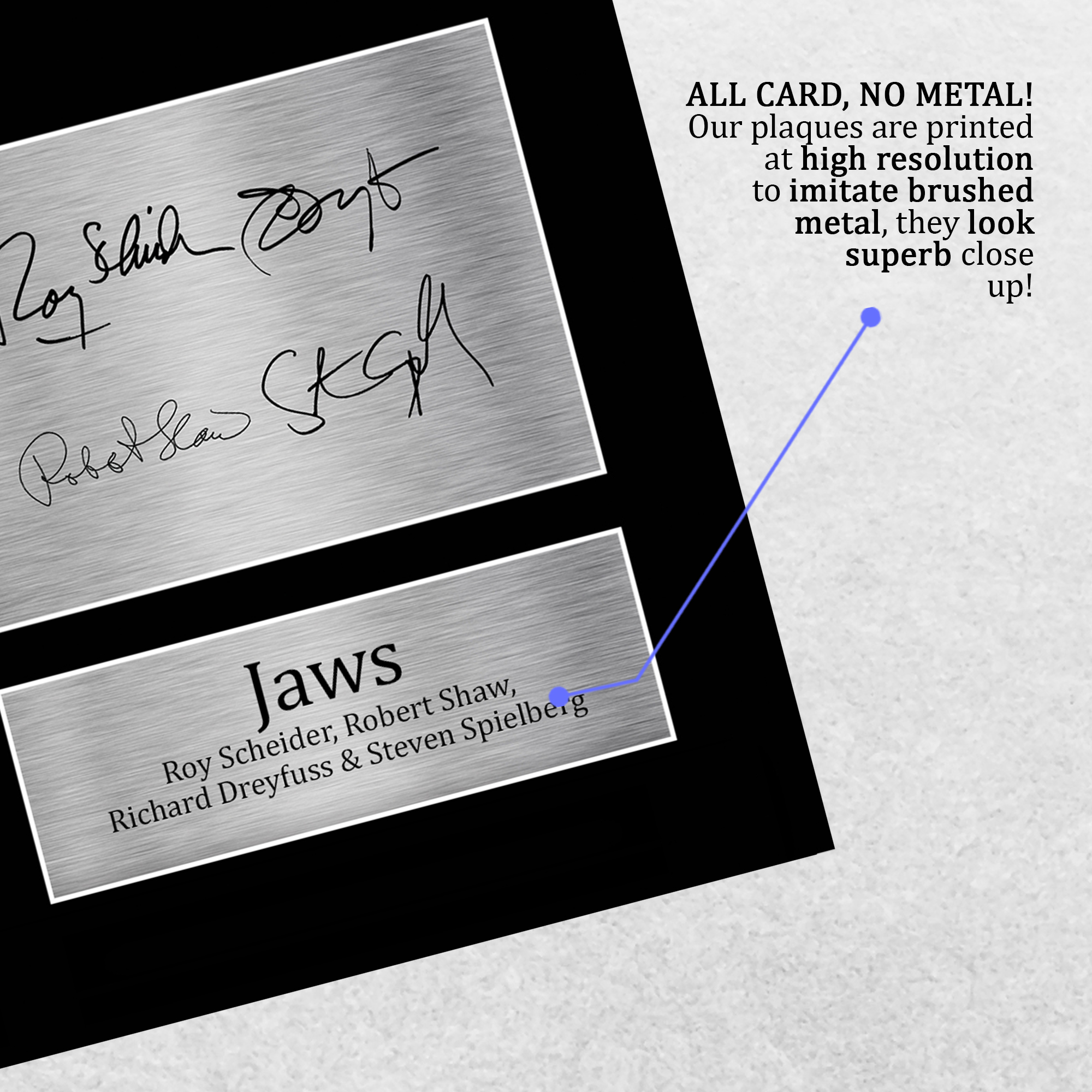 Jaws Ideal Gift Printed Framed Autograph Picture to Movie Memorabilia Fans - Picture 6 of 80