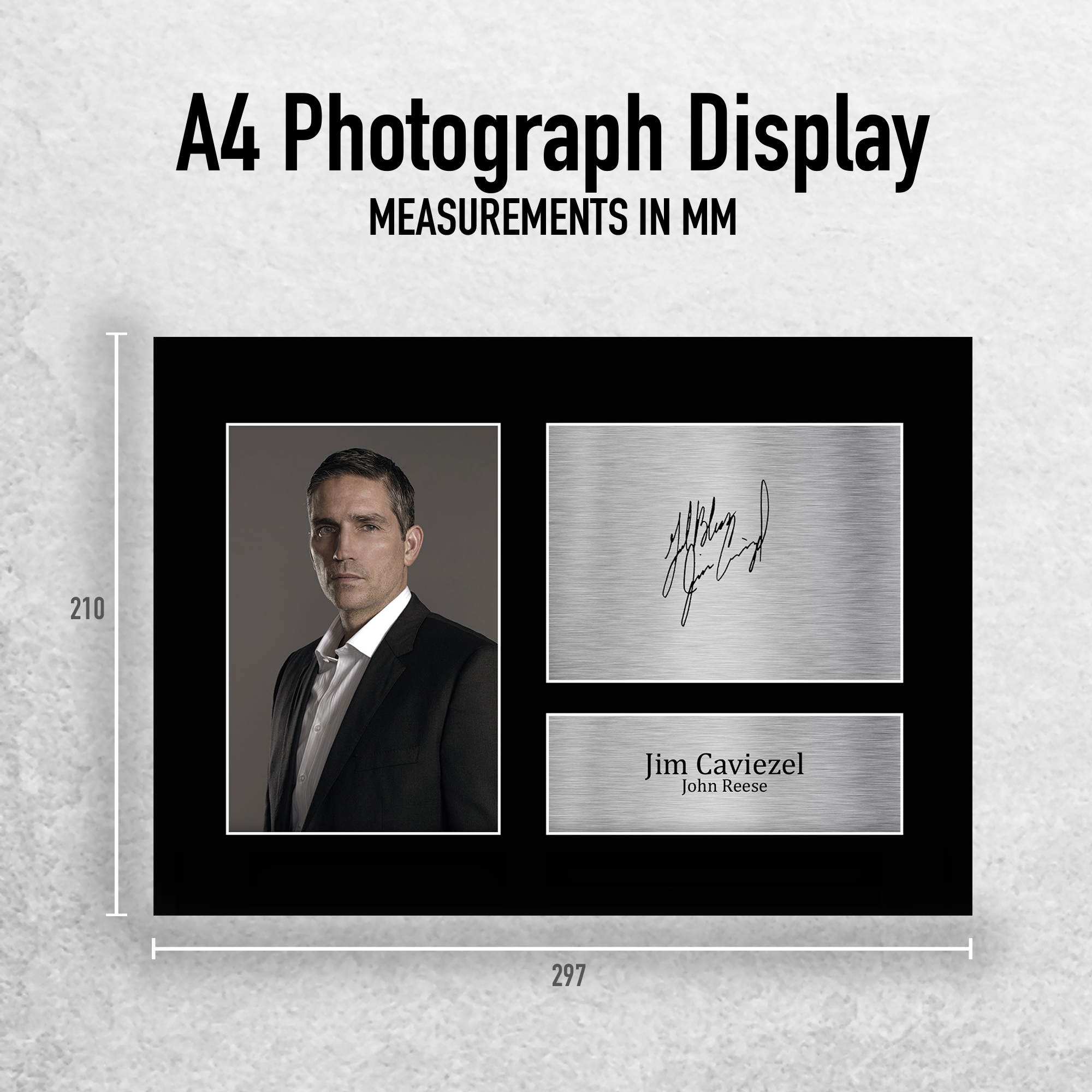 Jim Caviezel Person of Interest Printed Signed Autograph