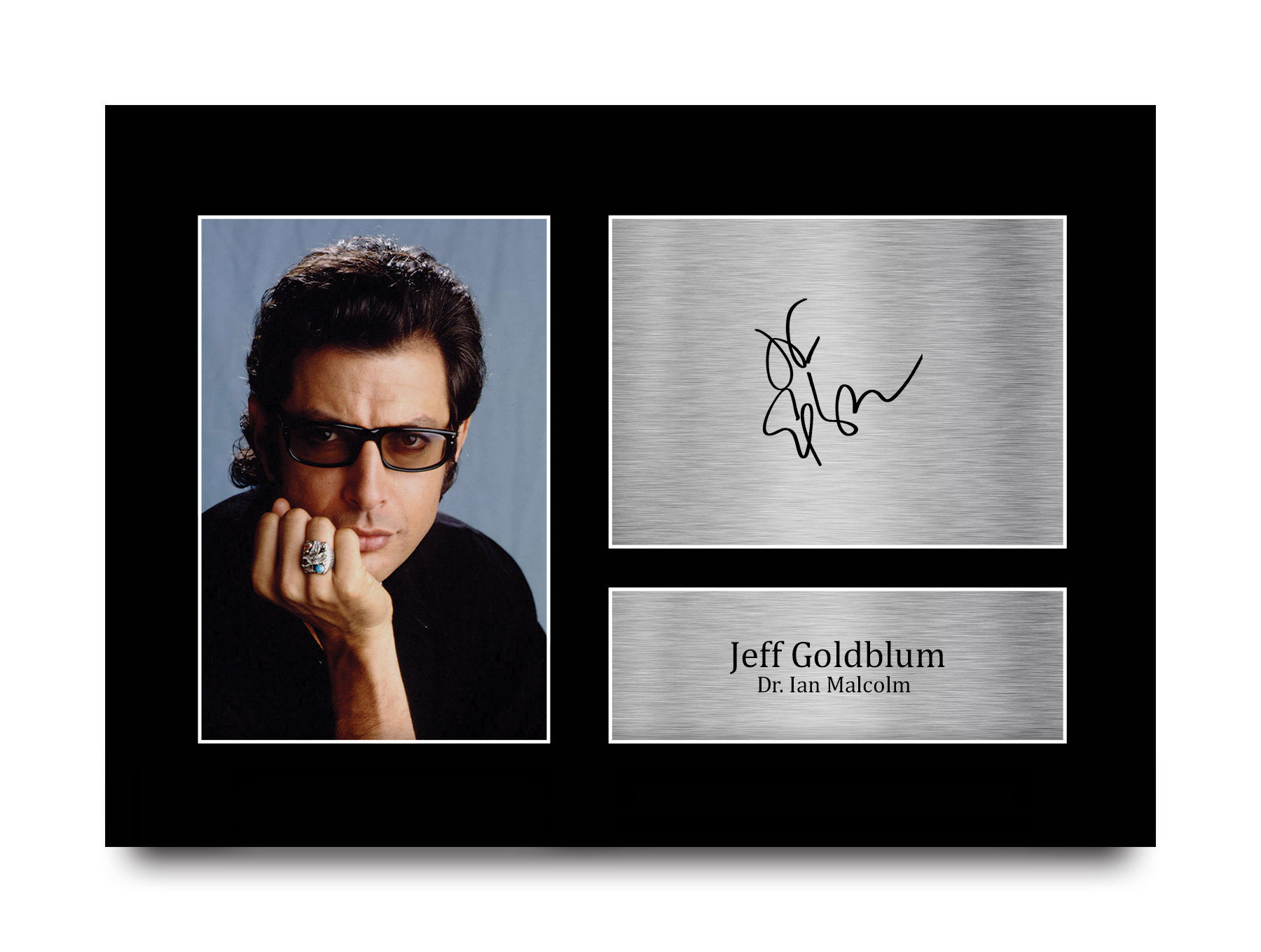 Jeff Goldblum Jurassic Park Gift Framed Autograph Picture Print to Movie Fans - Picture 2 of 24