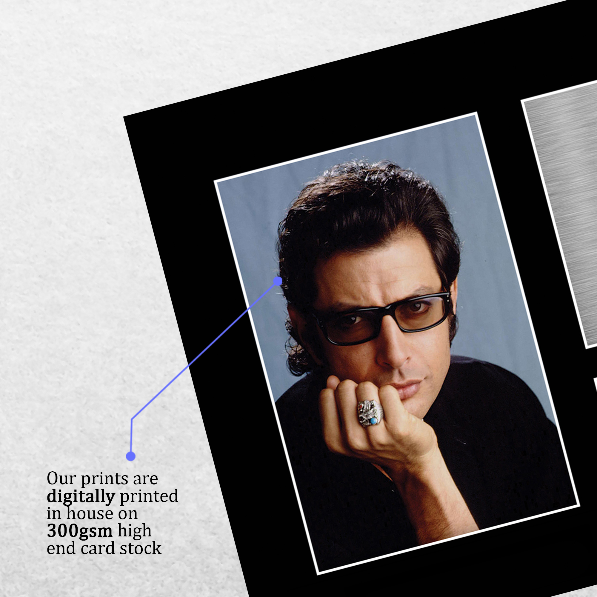 Jeff Goldblum Jurassic Park Gift Framed Autograph Picture Print to Movie Fans - Picture 5 of 24