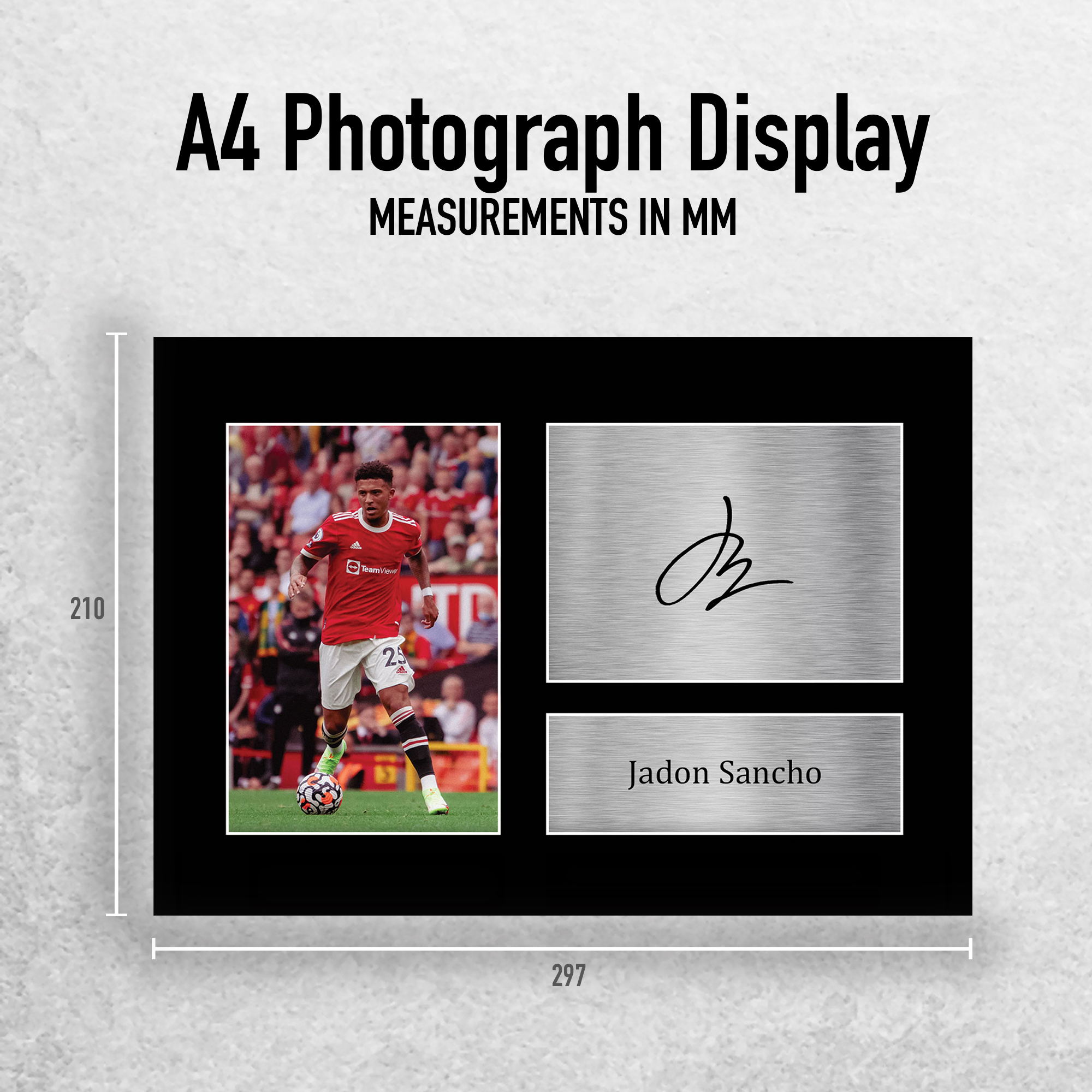 Jadon Sancho Man U Gift Ideas Printed Autograph Picture for Football Fans - Picture 11 of 24