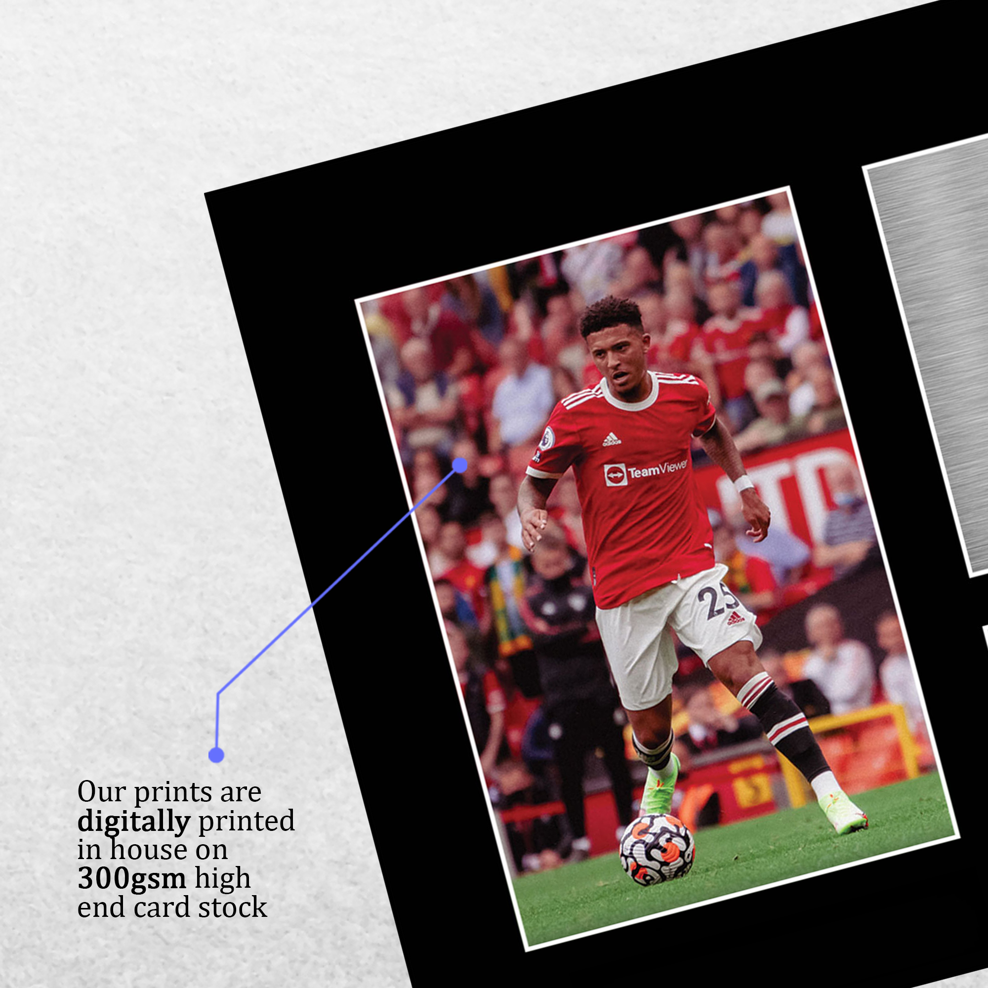 Jadon Sancho Man U Gift Ideas Printed Autograph Picture for Football Fans - Picture 13 of 24