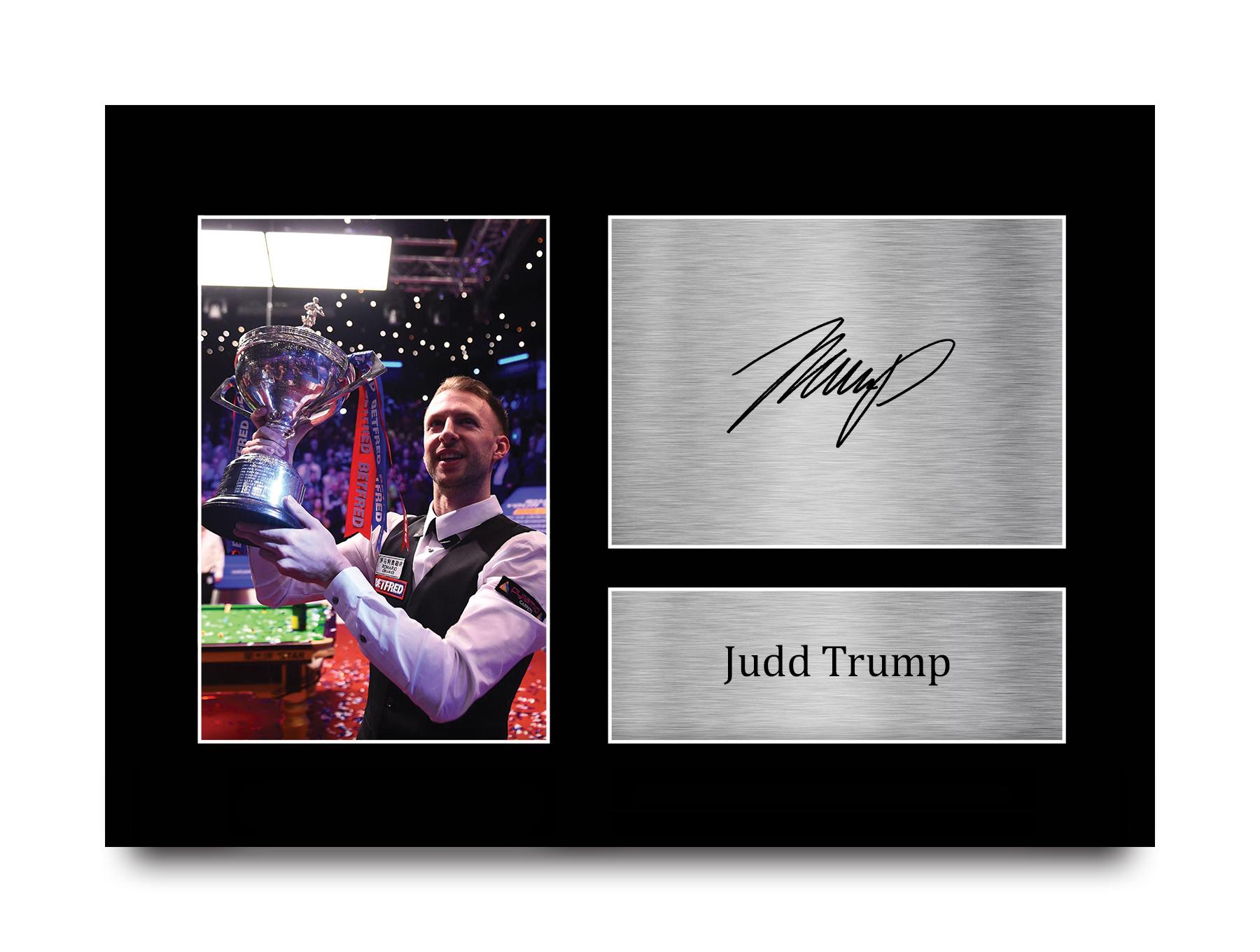 Judd Trump A4 biliardo idea regalo stampata firmata foto design per tifosi WST - Foto 10 di 17