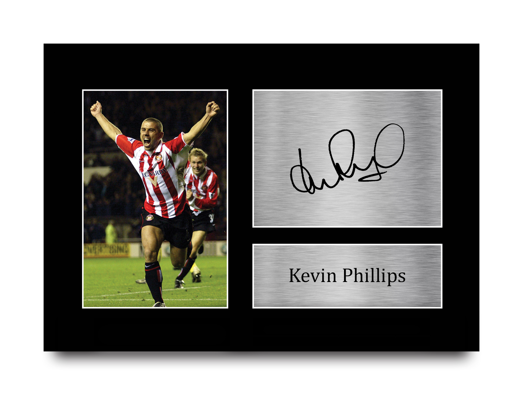 Kevin Phillips Sunderland Framed Printed Autograph Picture for Football Fans - Picture 10 of 28