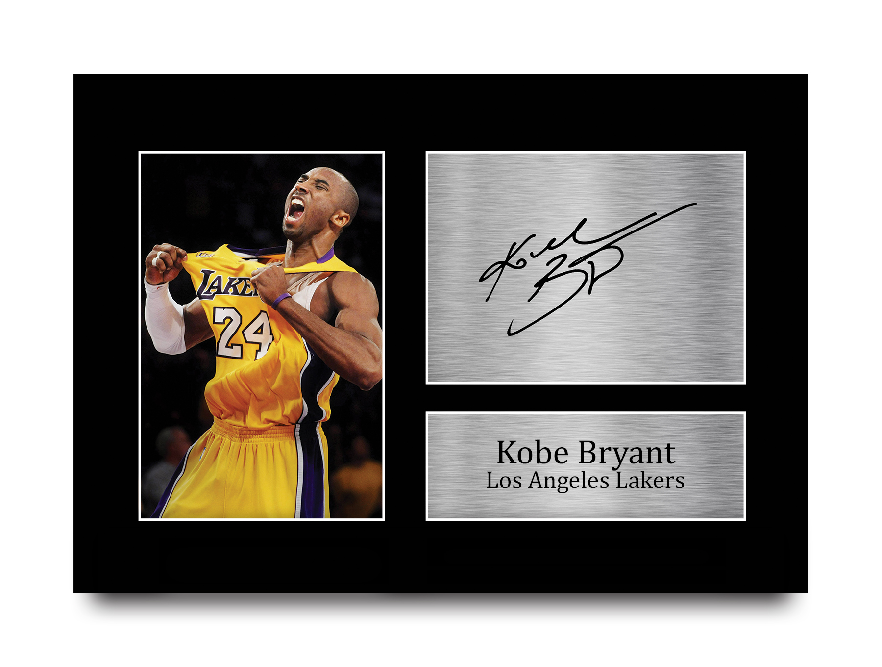 Kobe Bryant Excellent Gift Idea Framed Autograph Picture for