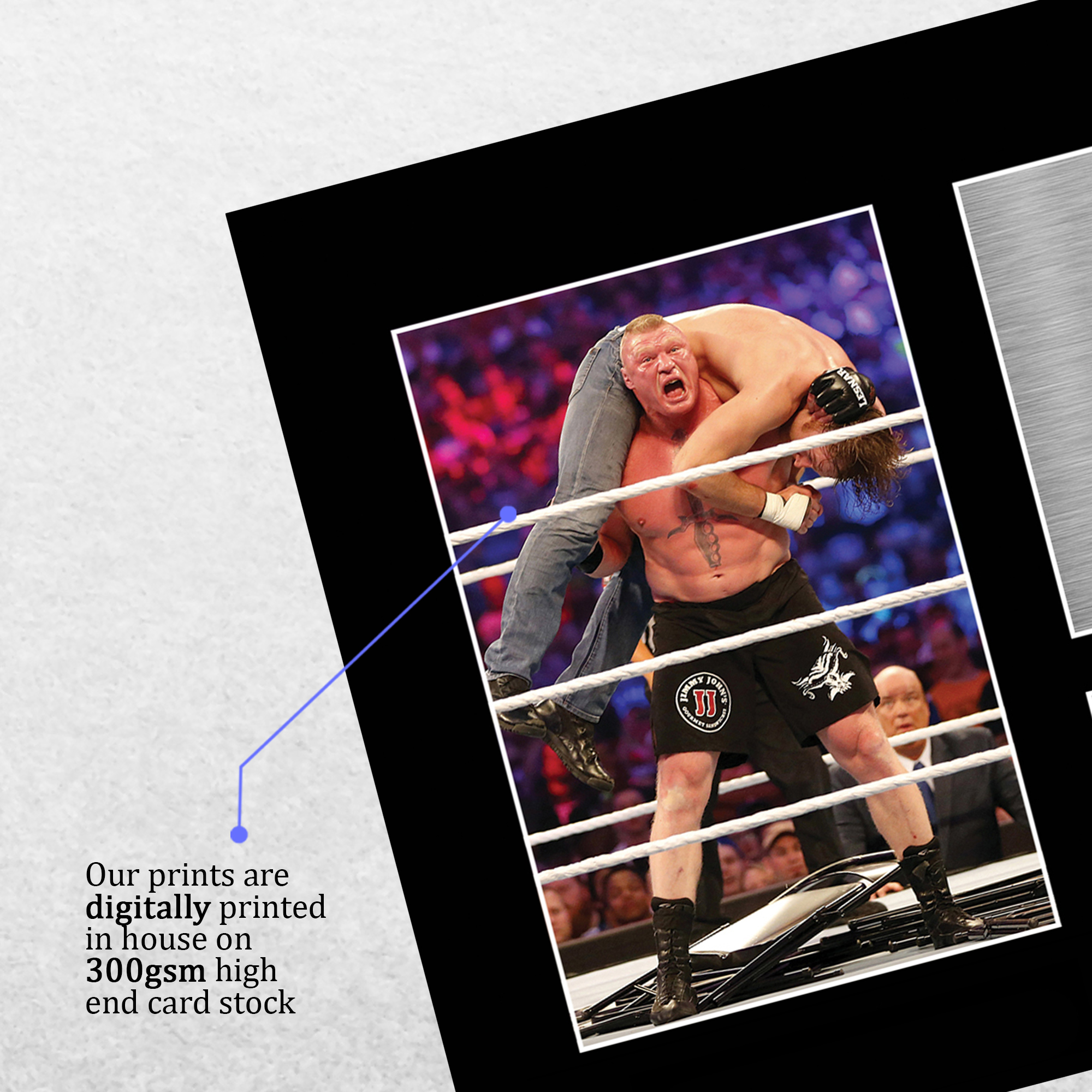 Gift For a WWE WWF Wrestling Fan Brock Lesnar Signed Printed