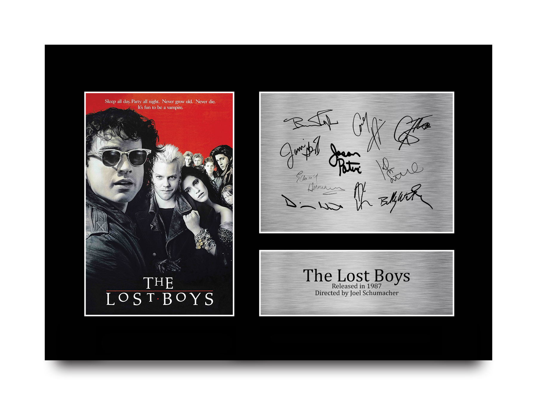 Lost Boys Ideal Gift Printed Framed Autograph Picture to Movie Memorabilia Fans - Picture 38 of 45