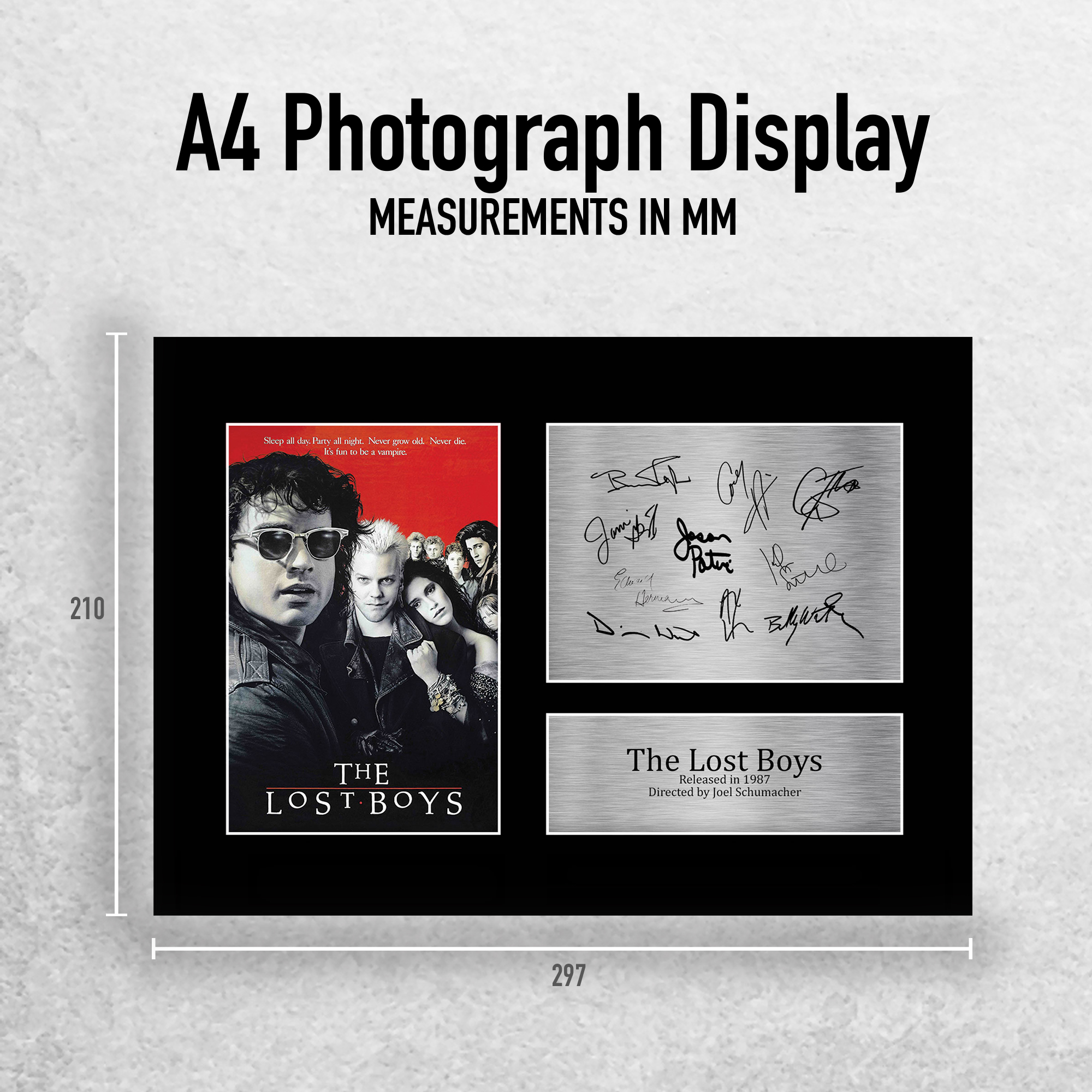 Lost Boys Ideal Gift Printed Framed Autograph Picture to Movie Memorabilia Fans - Picture 39 of 45