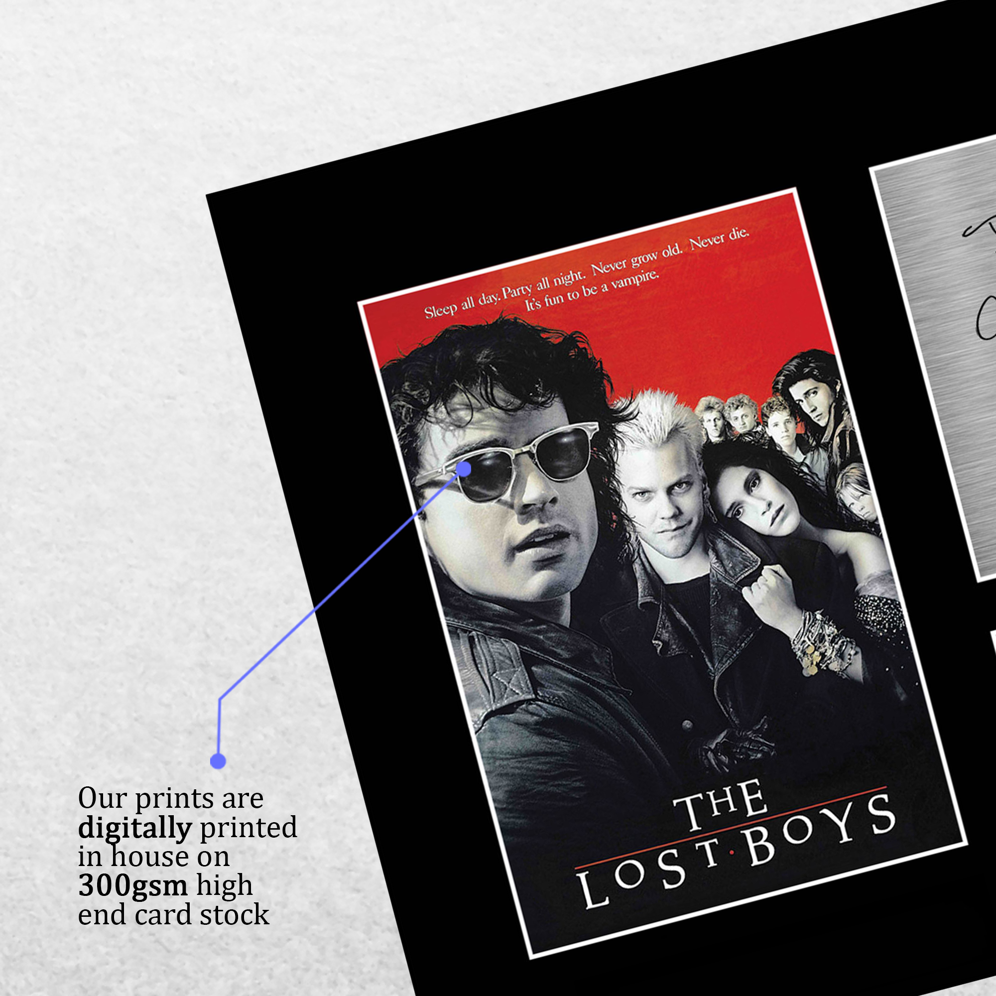Lost Boys Ideal Gift Printed Framed Autograph Picture to Movie Memorabilia Fans - Picture 41 of 45