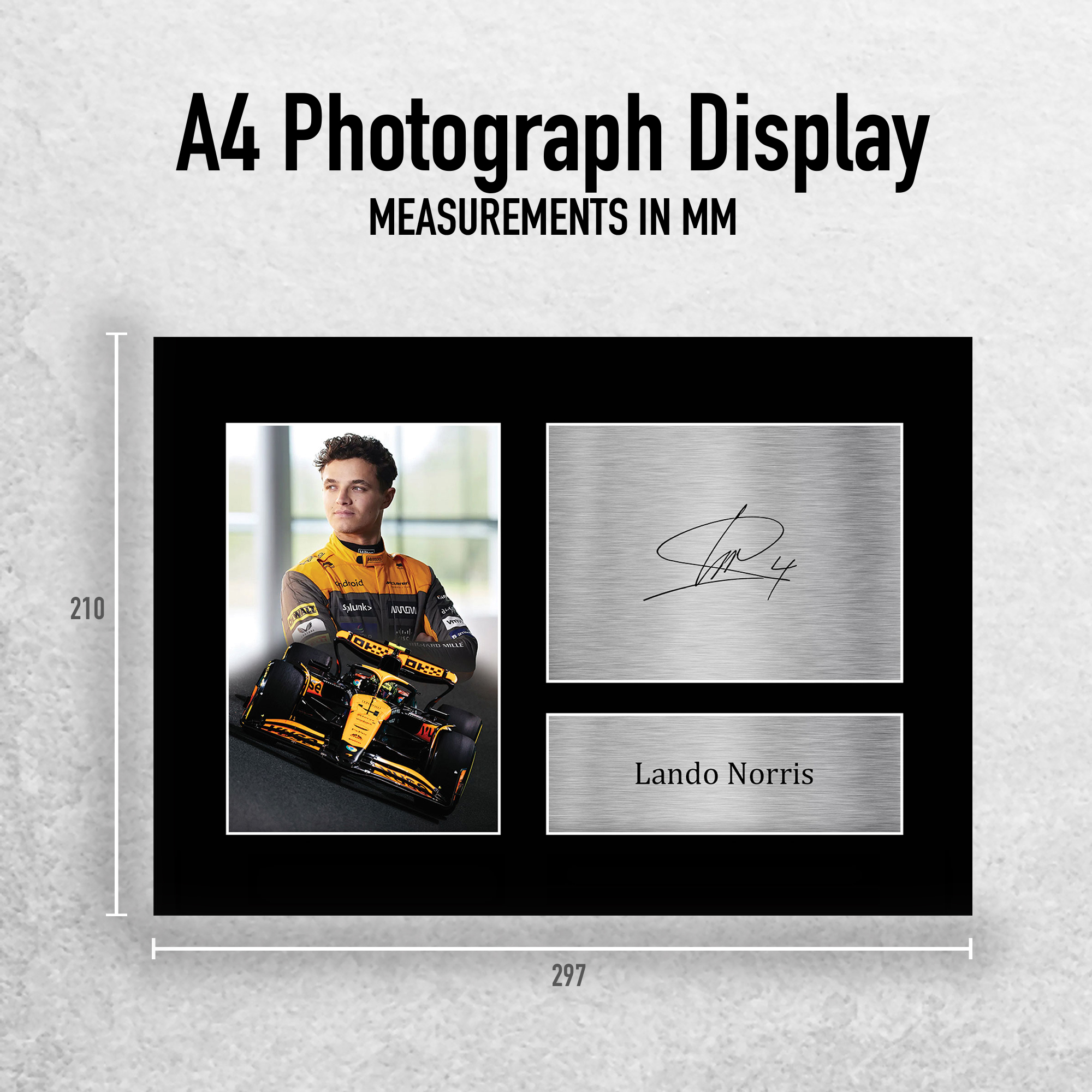 Lando Norris McLaren Cool Gift Idea Framed Photo Prints for Fans of F1 Formula 1 - Picture 10 of 31
