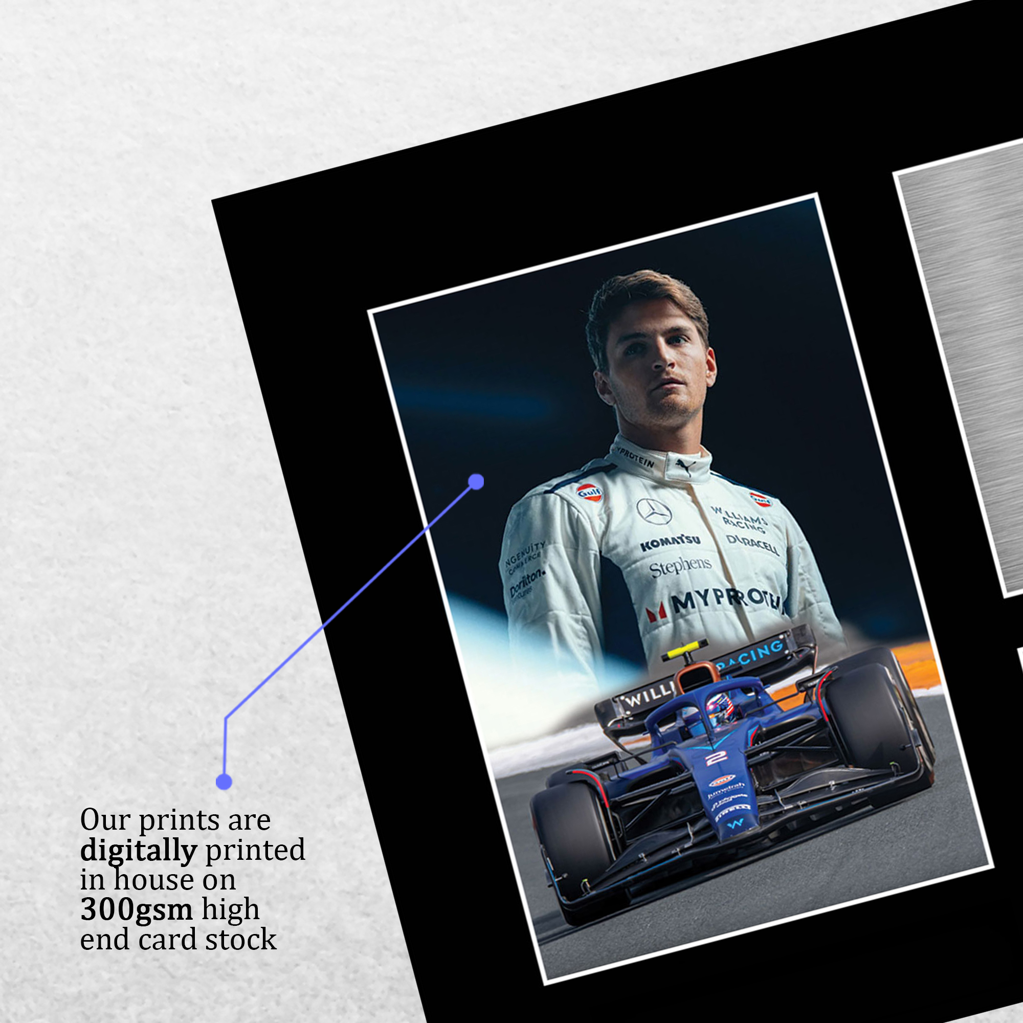 Logan Sargeant Williams Gift Idea Framed Photo Prints for Fans of F1 Formula 1 - Picture 13 of 17