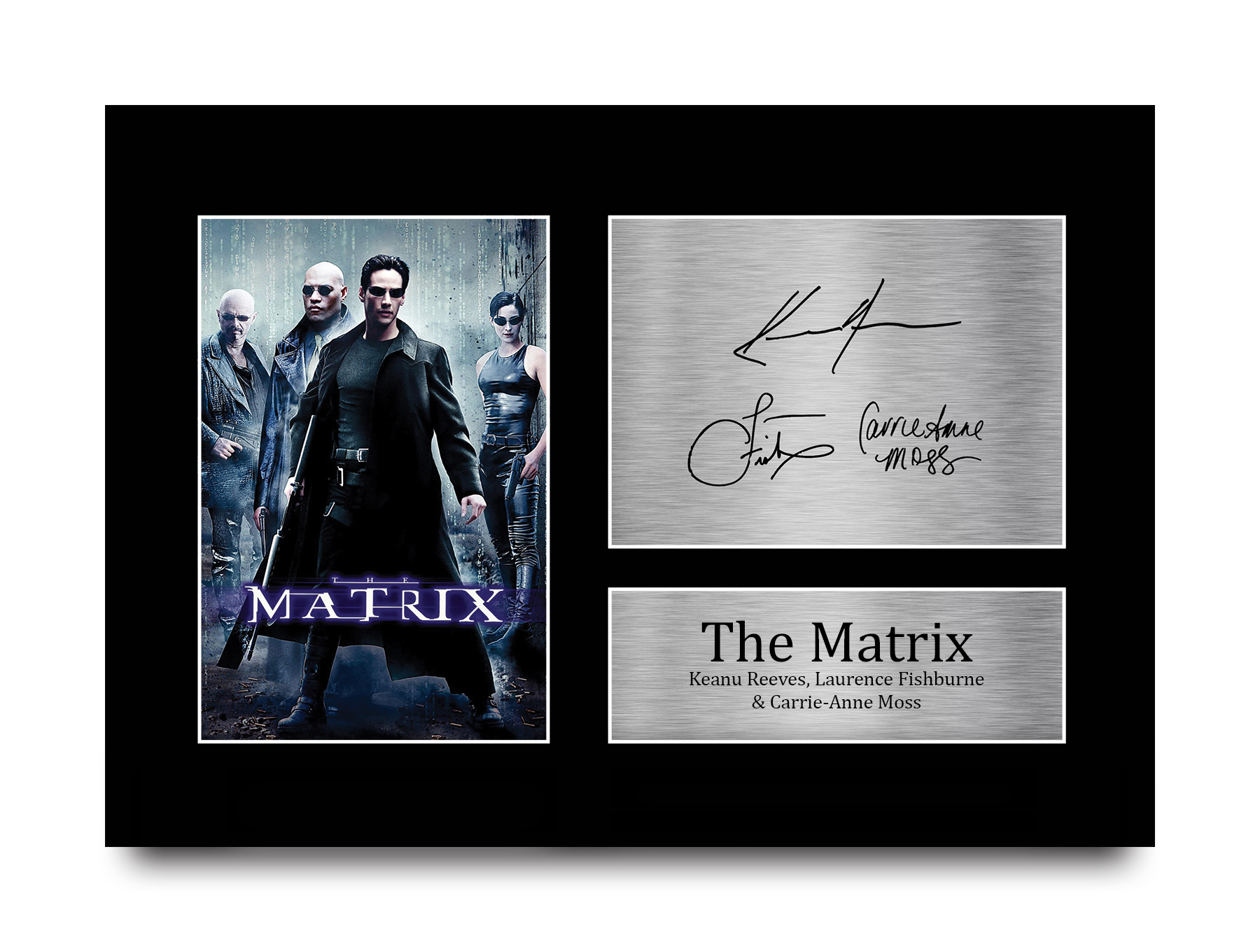 The Matrix Ideal Gift Printed Framed Autograph Picture to Movie Memorabilia Fans