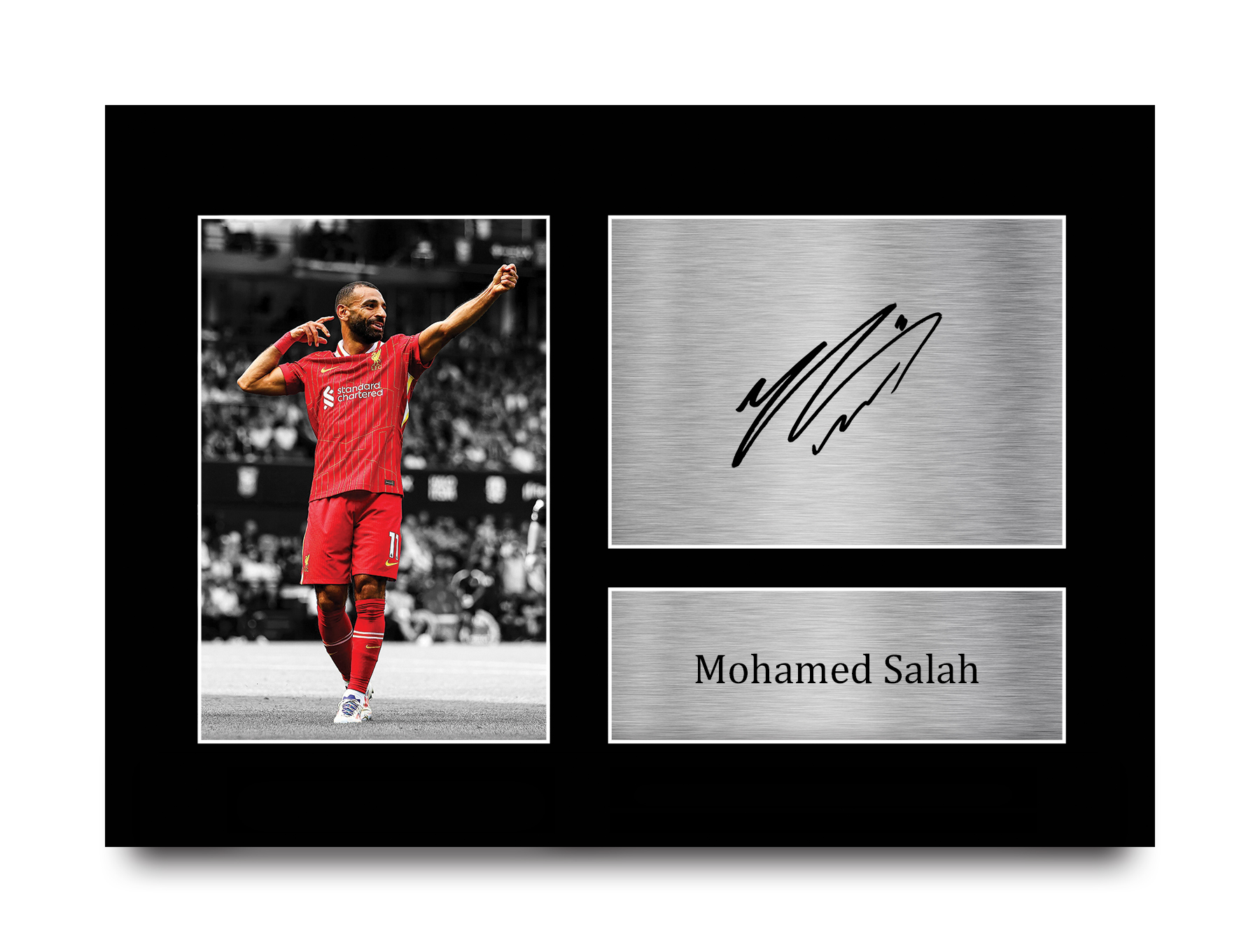 Mo Salah Signed Print Liverpool Framed Printed Autograph LFC Poster A4