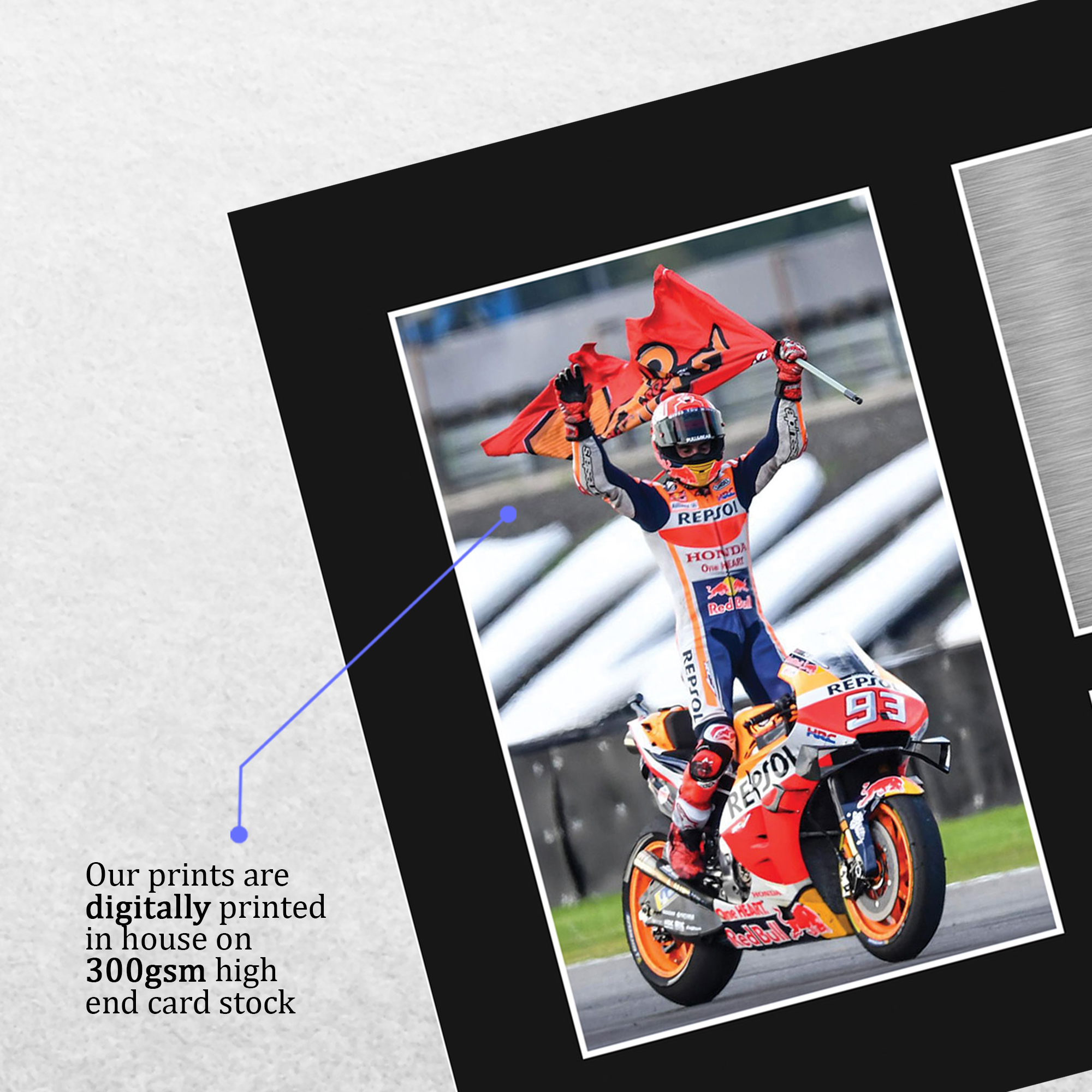 Marc Marquez Signed Honda MOTO GP Gift Printed Picture to MotoGP