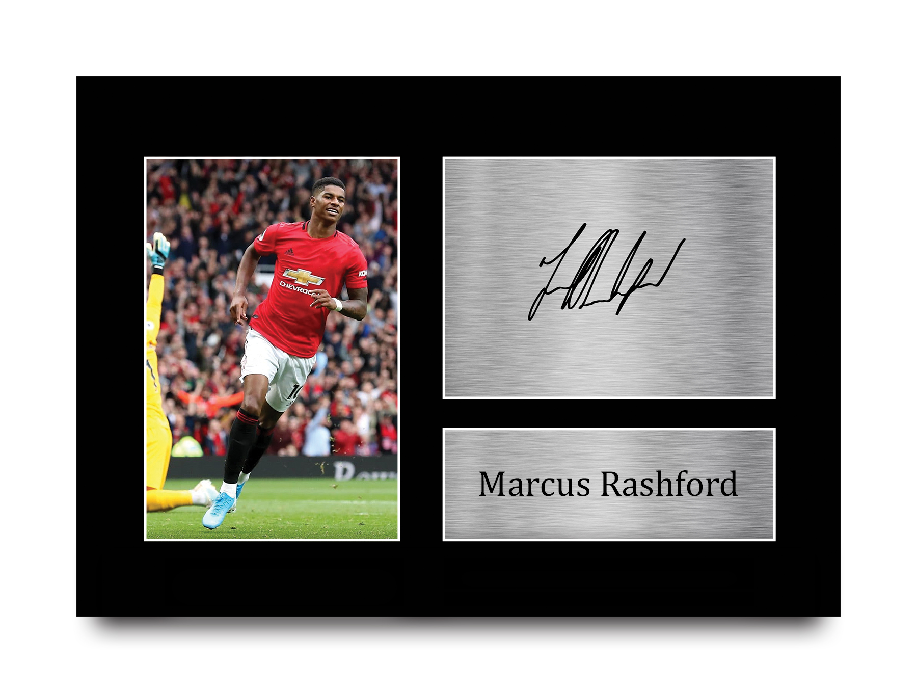 S&E DESING New Marcus Rashford Autographed Manchester United Photo Printed Signed Framed 