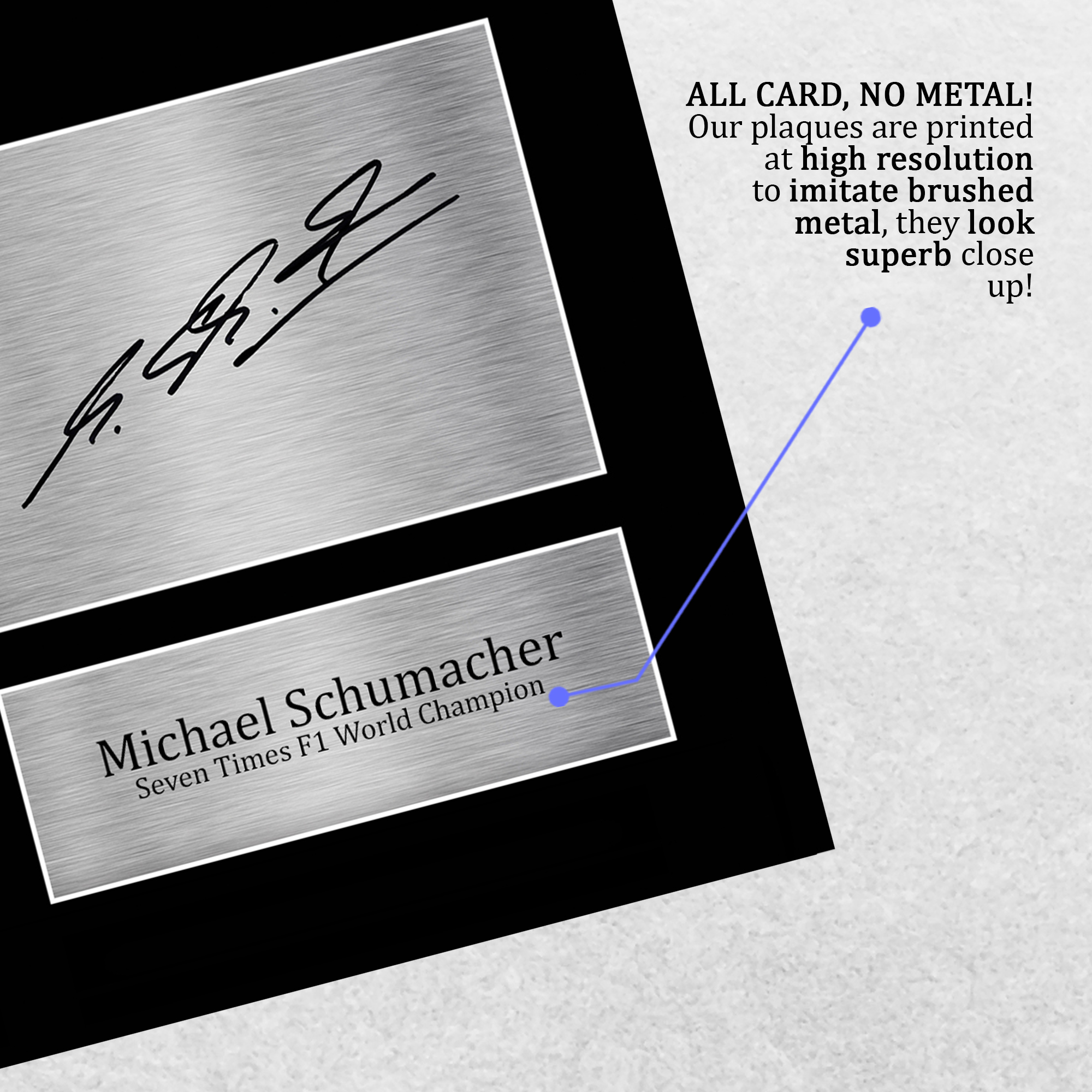 Michael Schumacher Signed Pre Printed Autograph A4 Photo Gift For a F1 Fan - Picture 6 of 24
