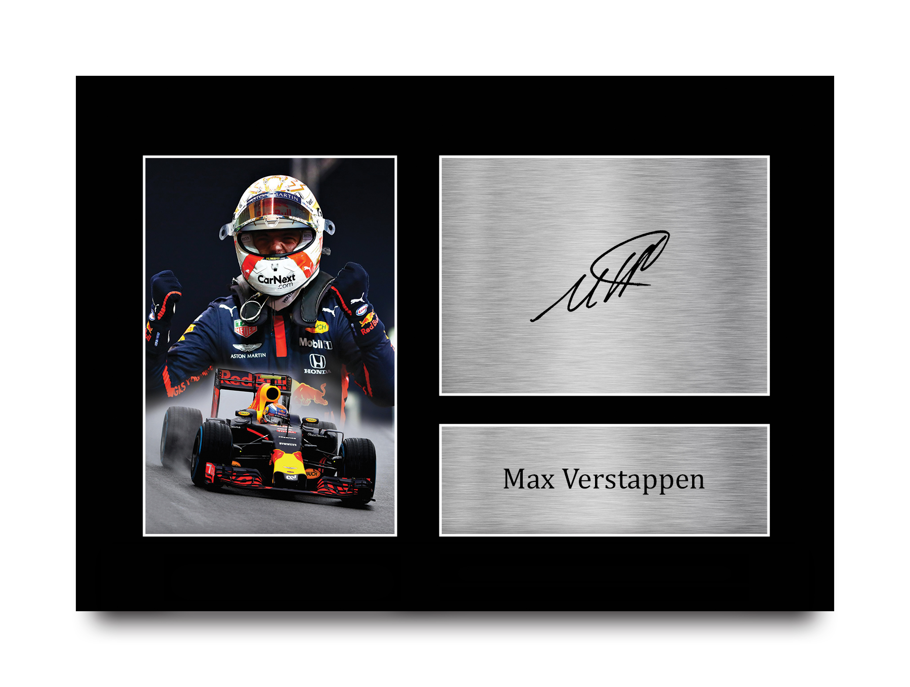 Max Verstappen Formule 1 idée cadeau signée A4 tirages photo pour les fans  de F1
