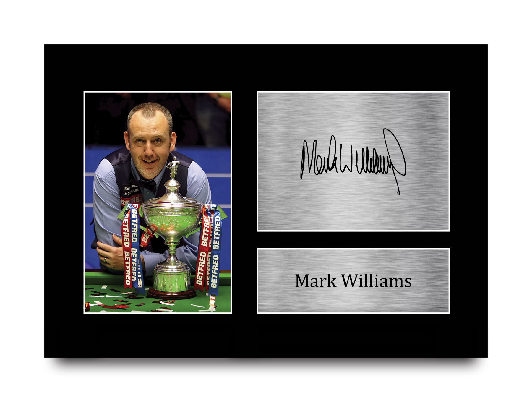 Mark Williams A4 Snooker Gift Idea Printed Signed Photo Design for WST Fans - Bild 10 von 17
