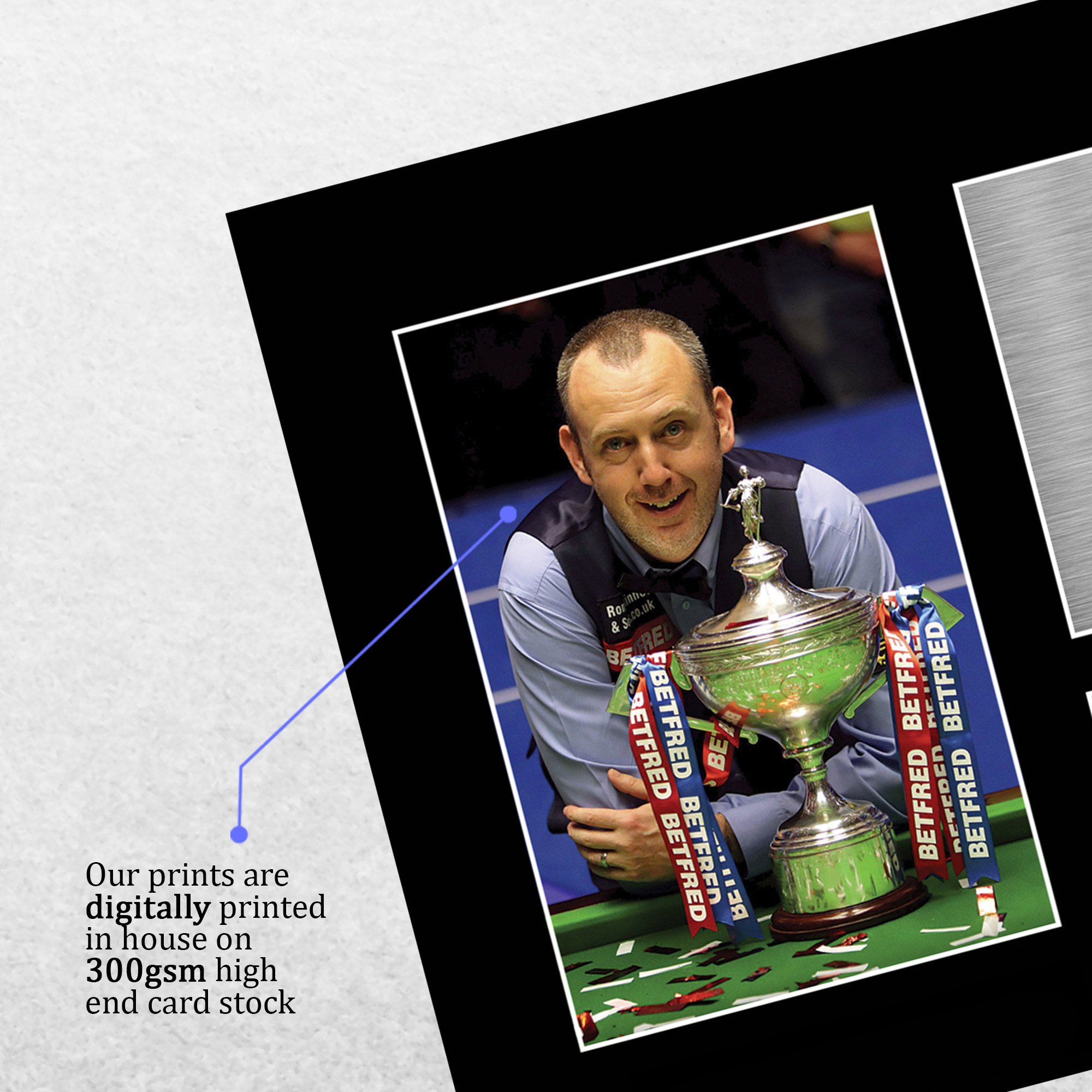 Mark Williams A4 Snooker Gift Idea Printed Signed Photo Design for WST Fans - Bild 13 von 17