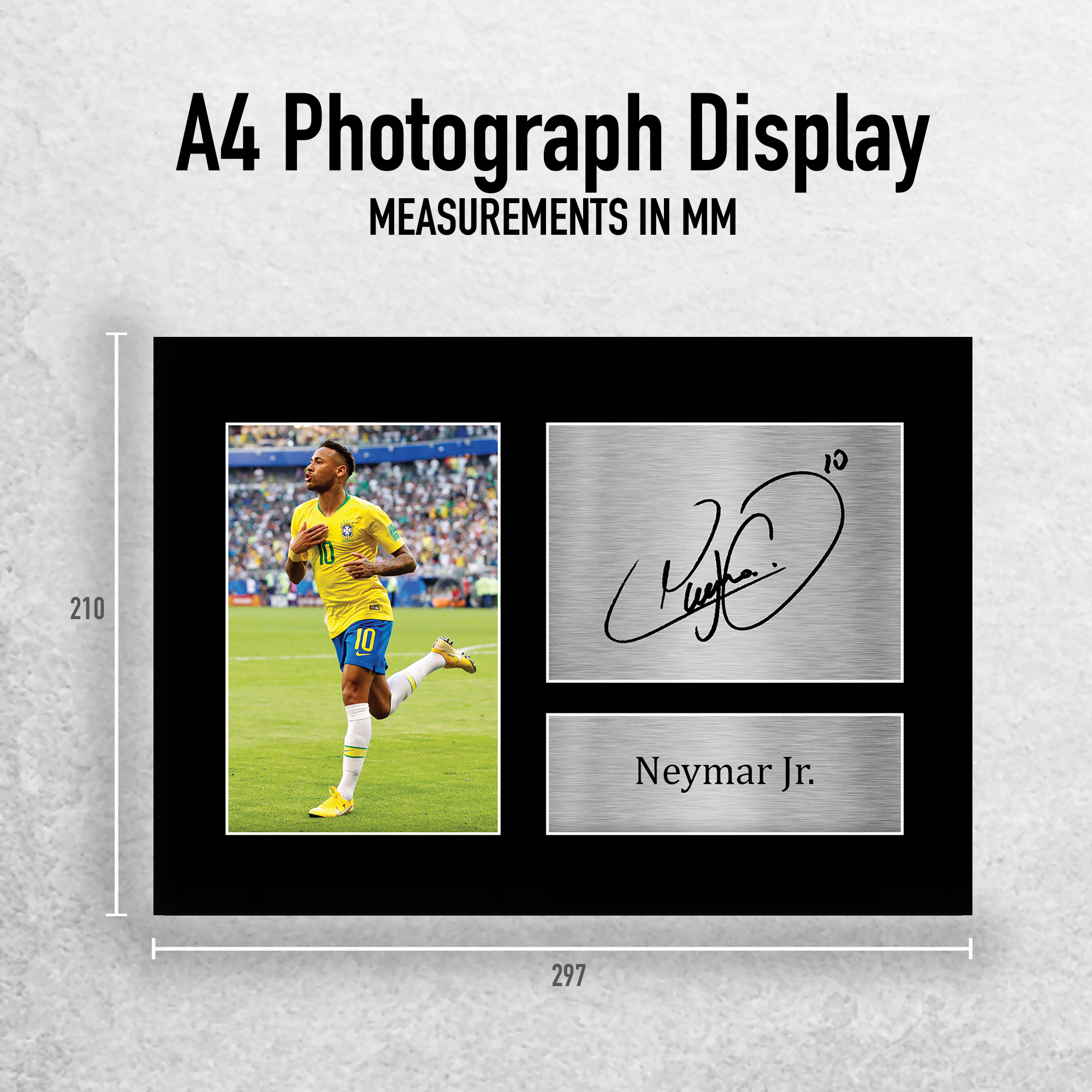 Neymar Jr Signed Pre Printed Autograph A4 Photo Gift For a PSG Fan