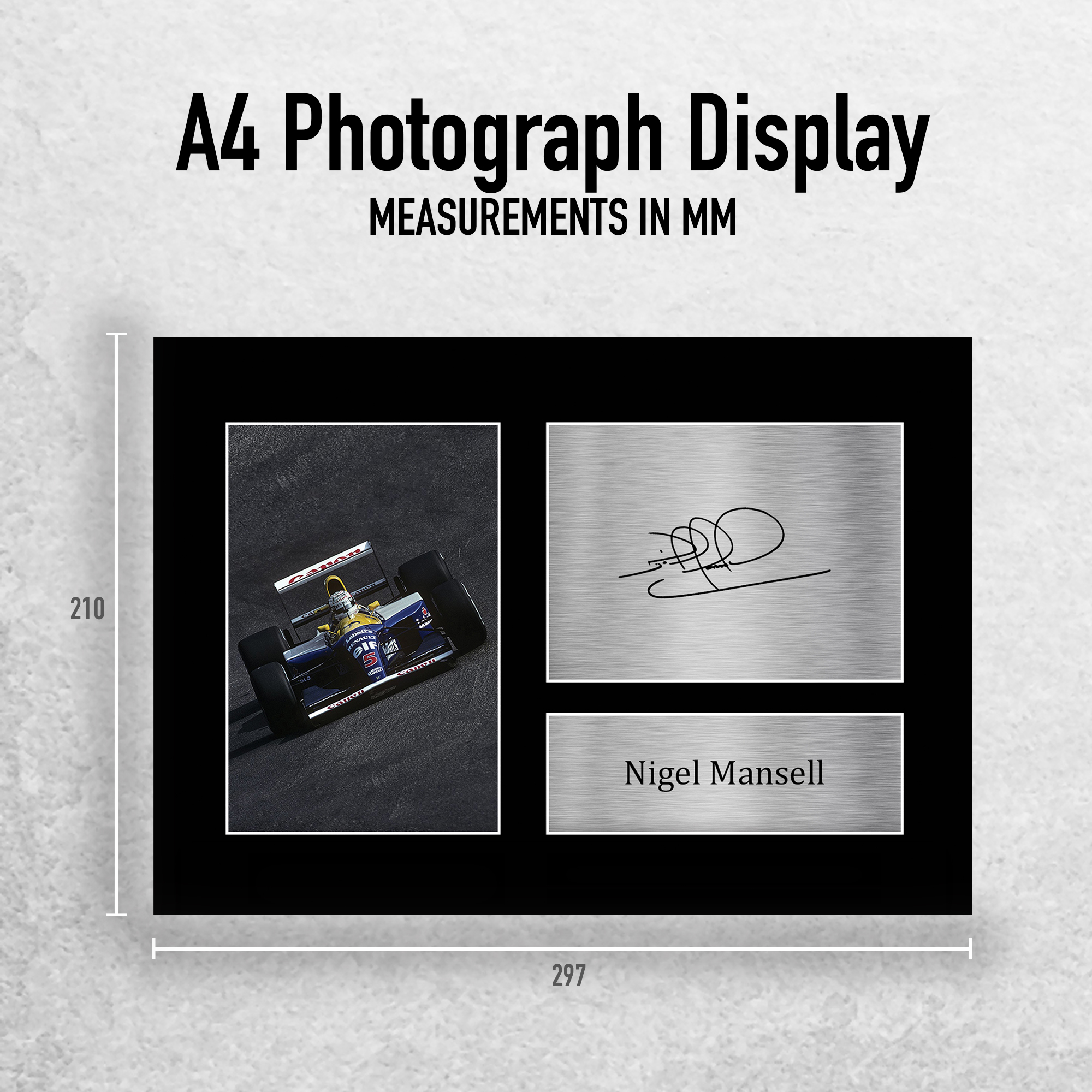 Nigel Mansell Formula 1 Gift Signed A4 Photo Prints for Fans of F1 Formula 1 - Picture 11 of 17