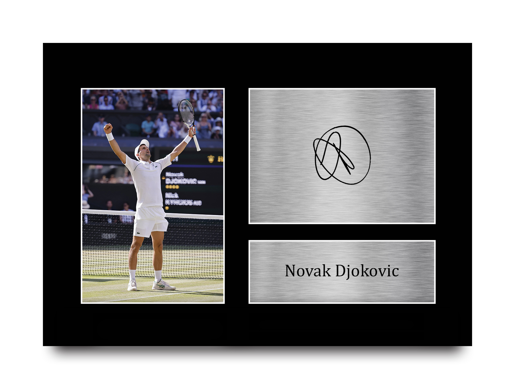 Novak Djokovic Top Geschenkidee gerahmte Autogramm Fotoabzüge an Tennisfans - Bild 10 von 17