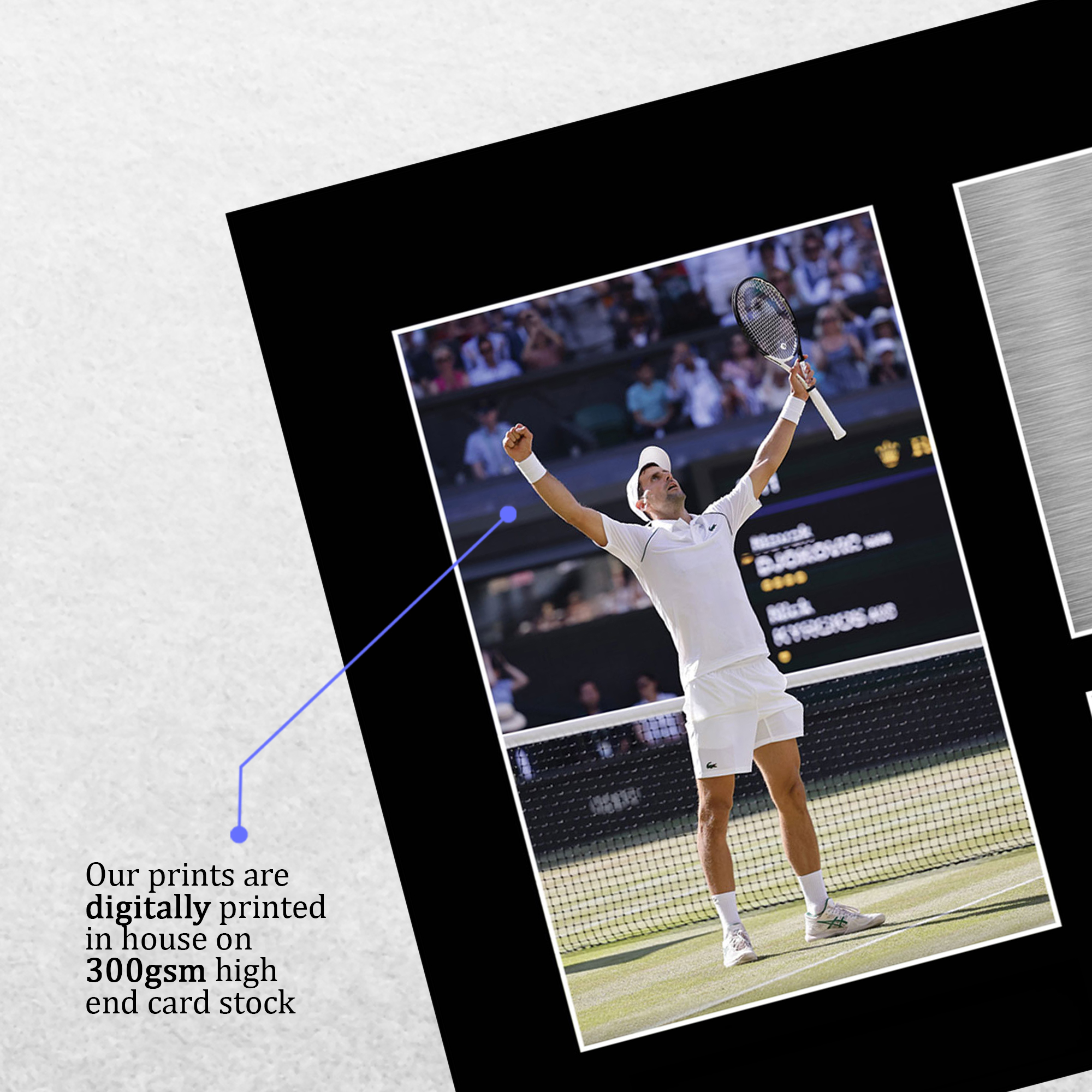 Novak Djokovic Top Geschenkidee gerahmte Autogramm Fotoabzüge an Tennisfans - Bild 13 von 17