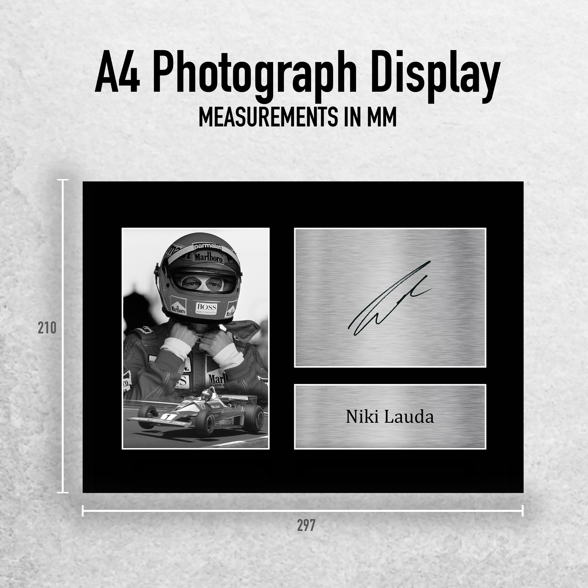Niki Lauda Formula 1 fantastica idea regalo stampe fotografiche firmate per appassionati di F1 Formula 1 - Foto 11 di 17