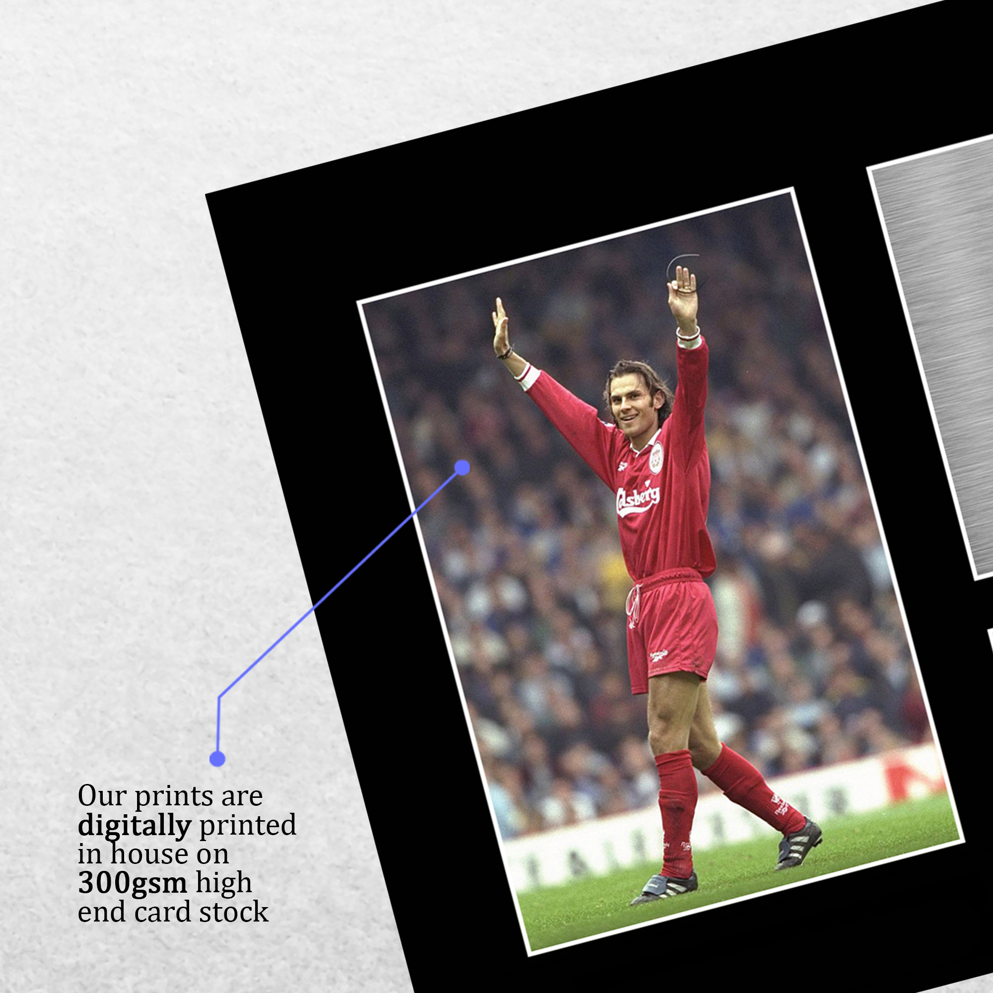 Patrik Berger Liverpool Geschenkideen gedrucktes Autogrammbild für Fußballfans - Bild 13 von 17