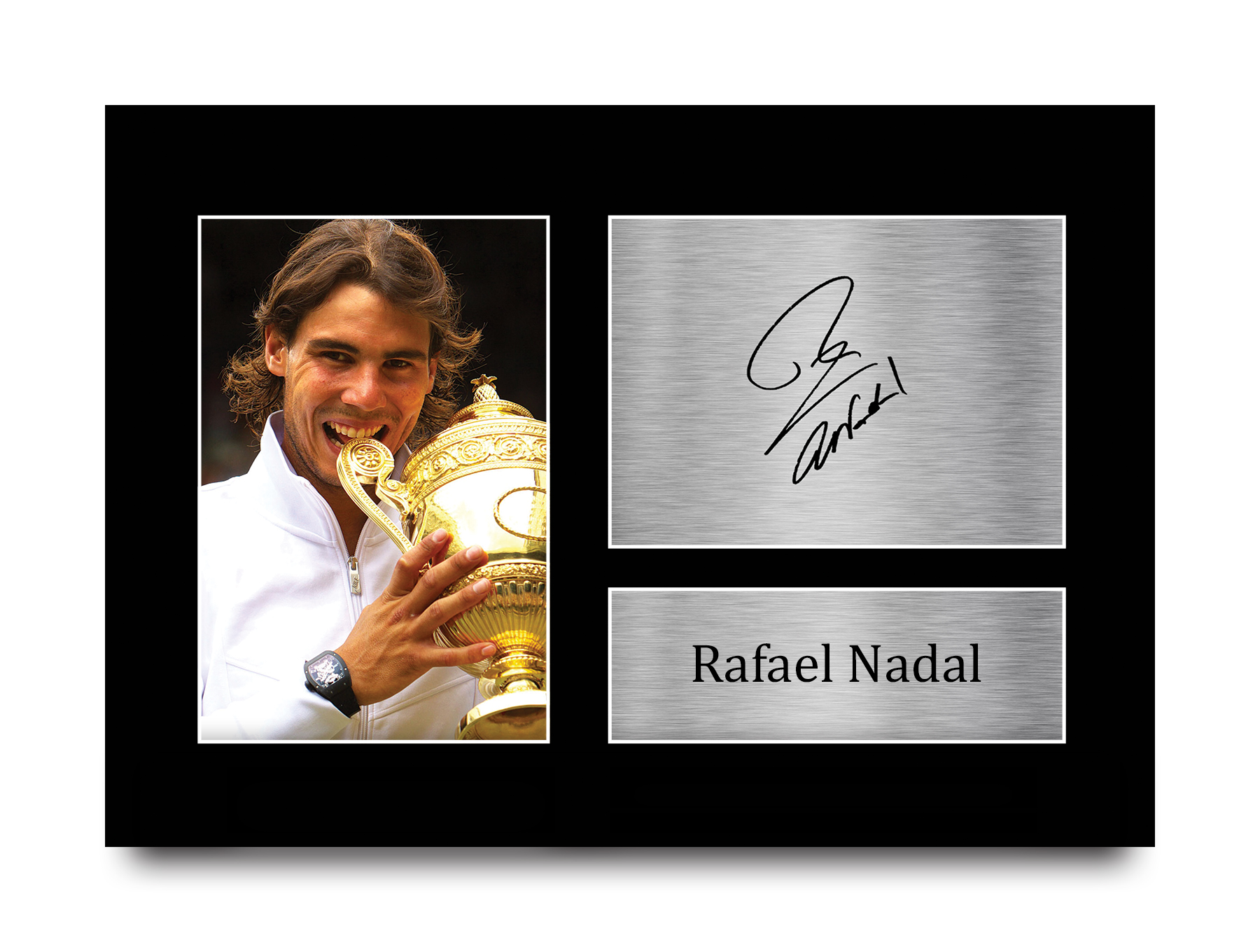 Rafael Nadal Signed Pre Printed Autograph Photo Display ...
