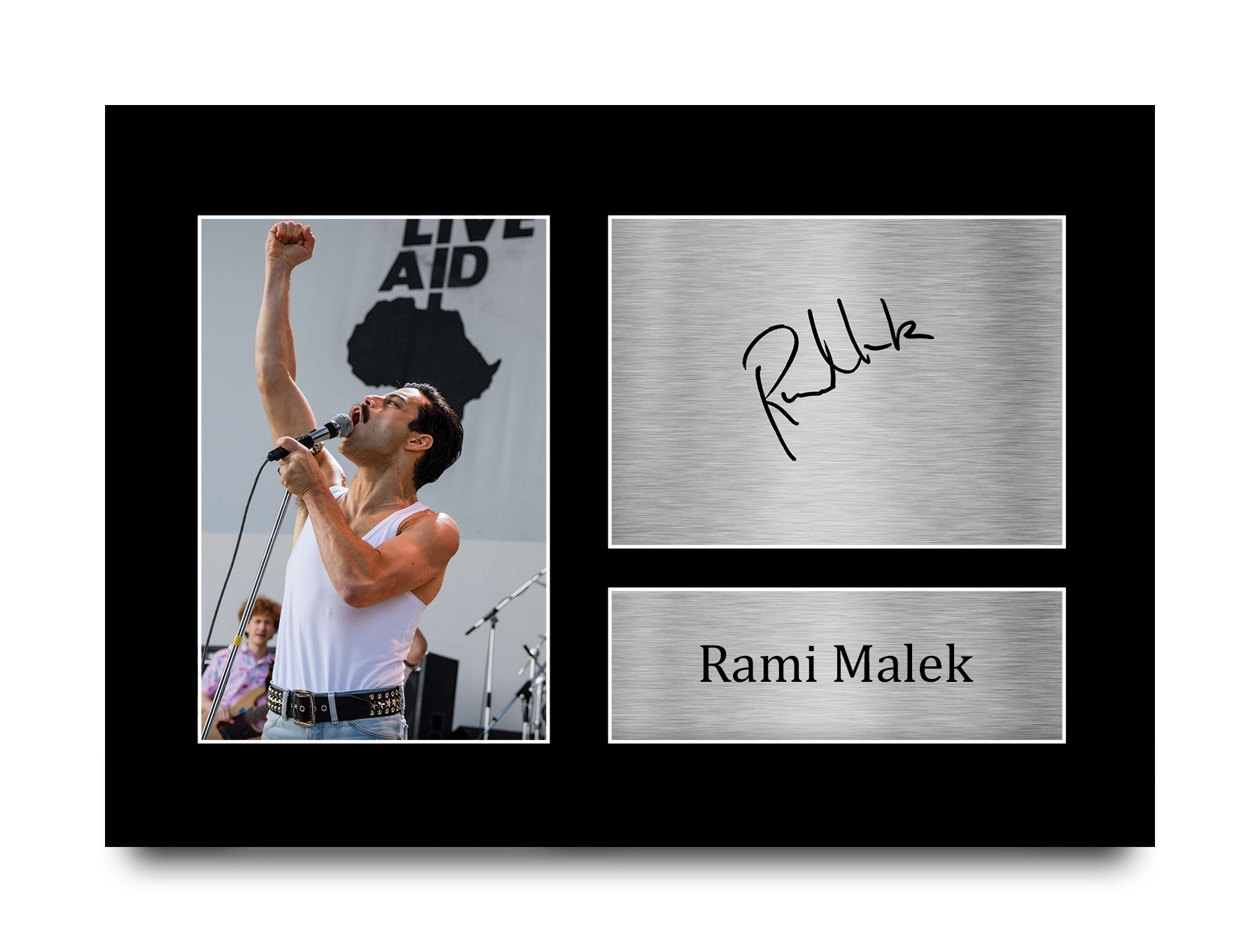 ラミ・マレック 直筆サイン入りフォト 　 映画Queen ボヘミアン・ラプソディ Rami Malek Signed Pre Printed Autograph A4 Photo Gift For