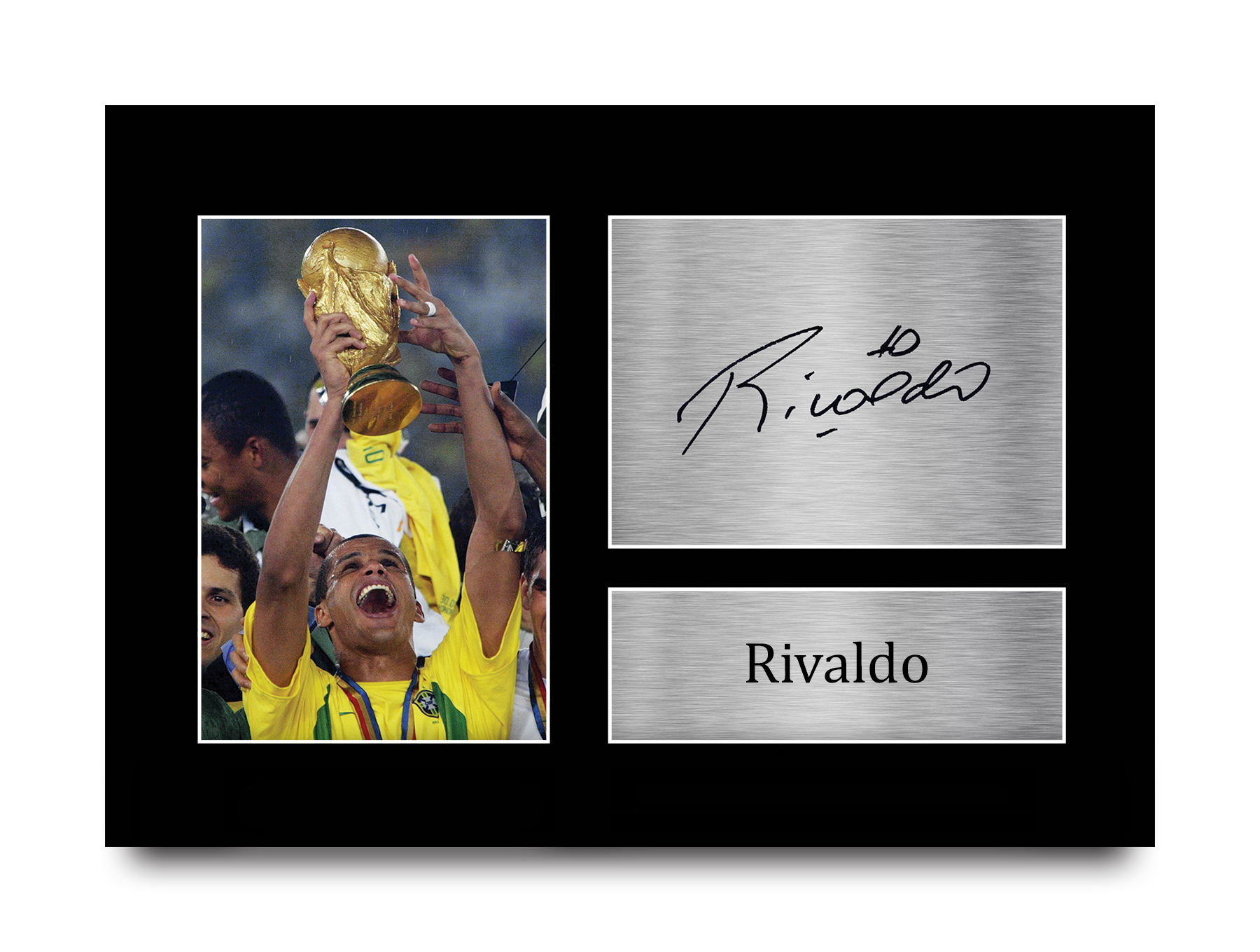 kickflip アマル republic records サイン ポスター Rivaldo Signed Pre Printed Autograph A4 Photo Gift For a