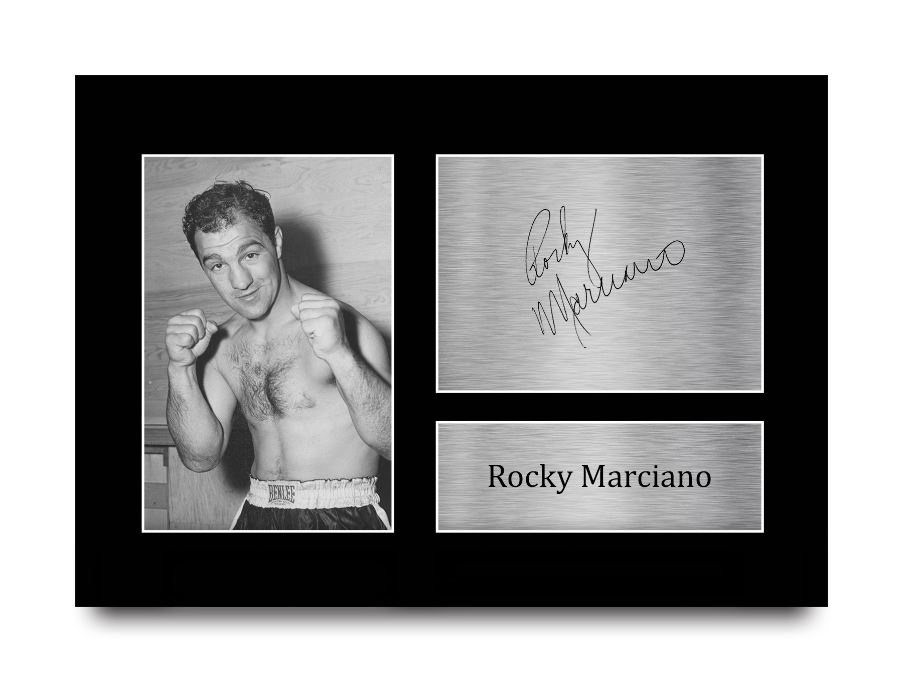Fotografia A4 firmata Rocky Marciano un regalo di boxe per fan - Foto 2 di 17