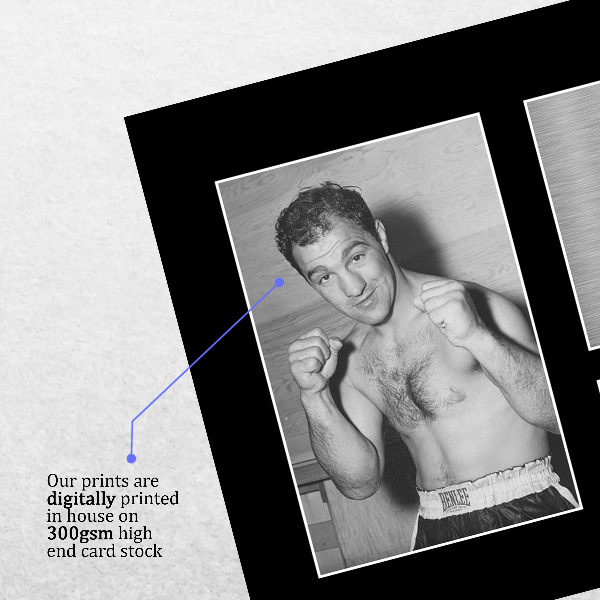 Fotografia A4 firmata Rocky Marciano un regalo di boxe per fan - Foto 5 di 17