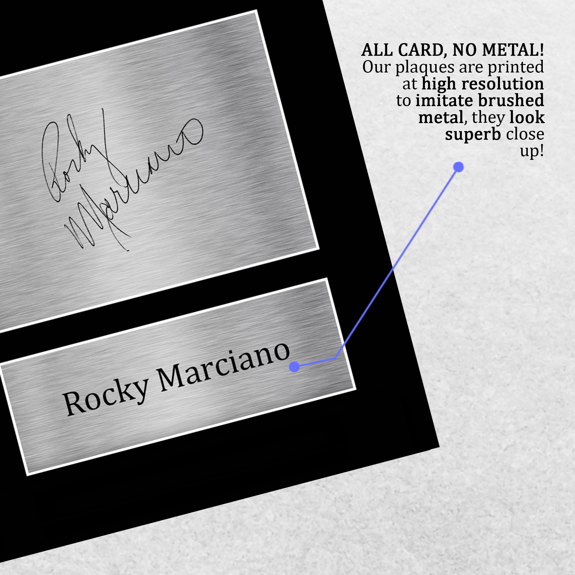 Fotografia A4 firmata Rocky Marciano un regalo di boxe per fan - Foto 6 di 17