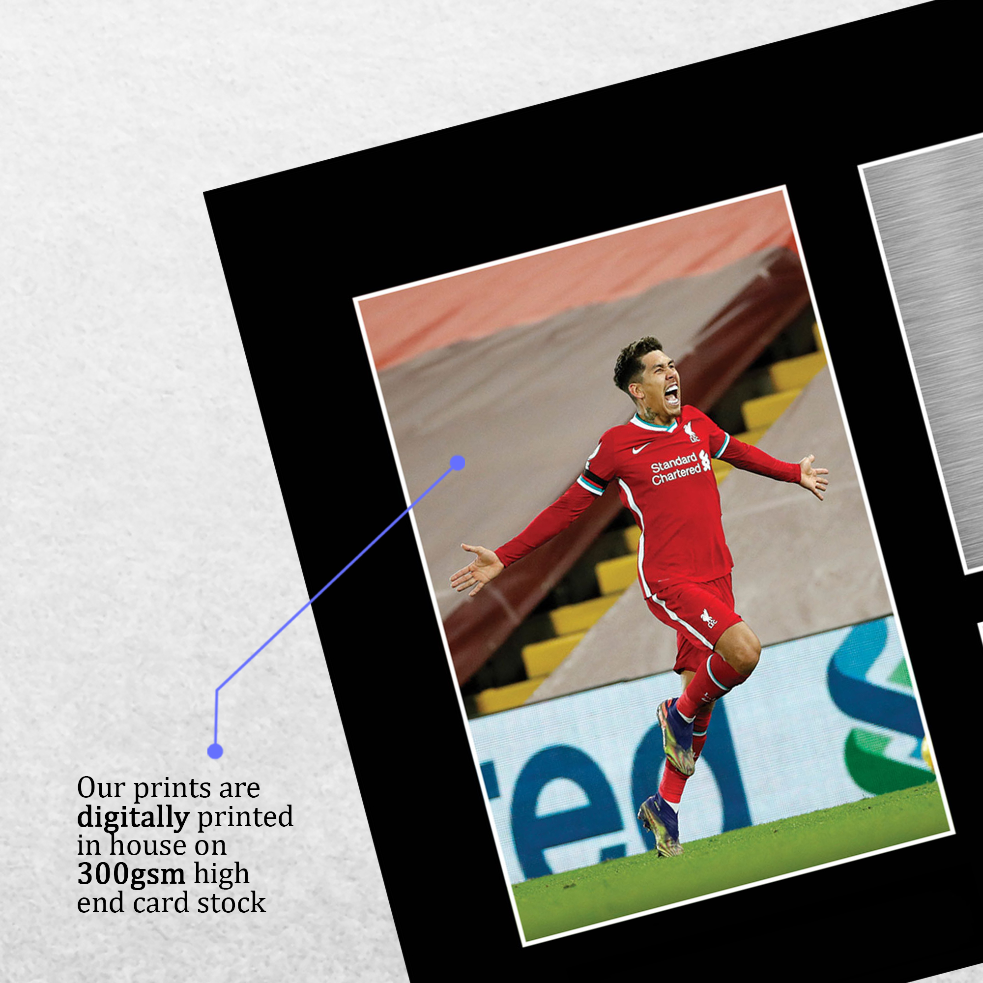 Autografo Roberto Firmino firmato A4 incorniciato stampato Liverpool stampa LFC regalo - Foto 5 di 24