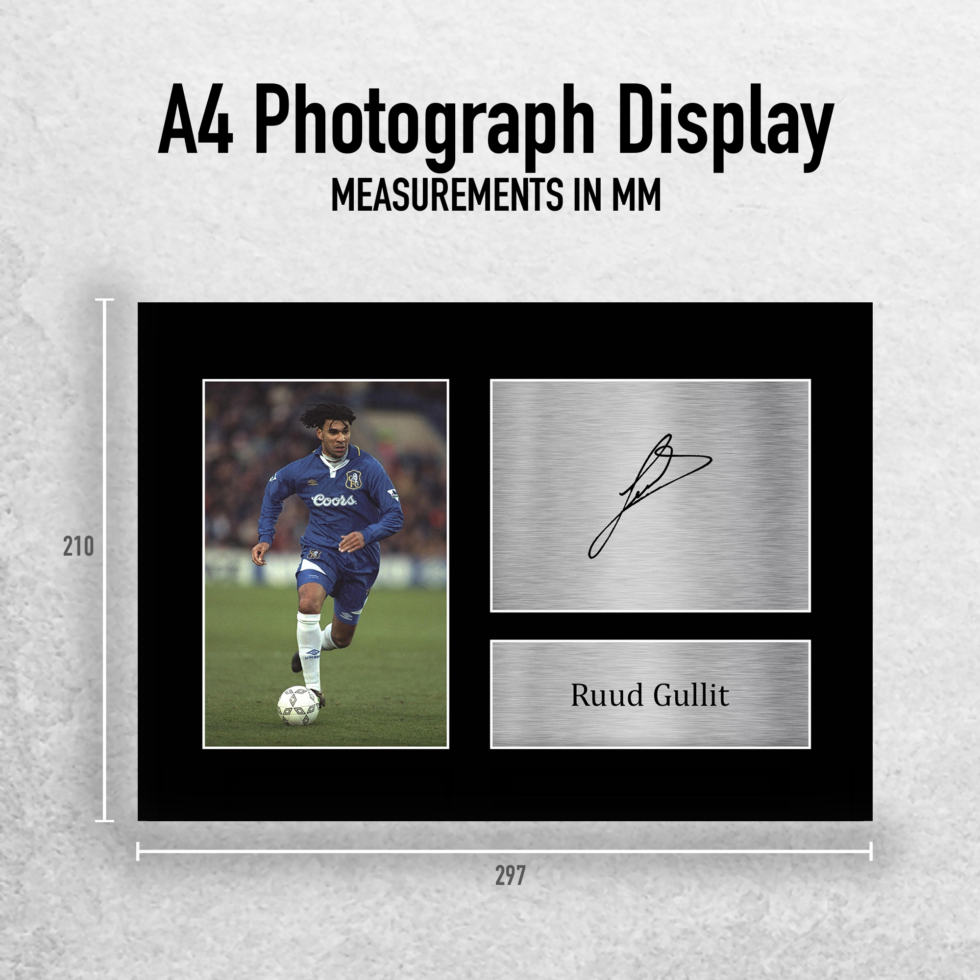 Ruud Gullit Gran Idea de Regalo Autógrafo Impreso Imagen A4 para Aficionados al Fútbol - Imagen 11 de 17