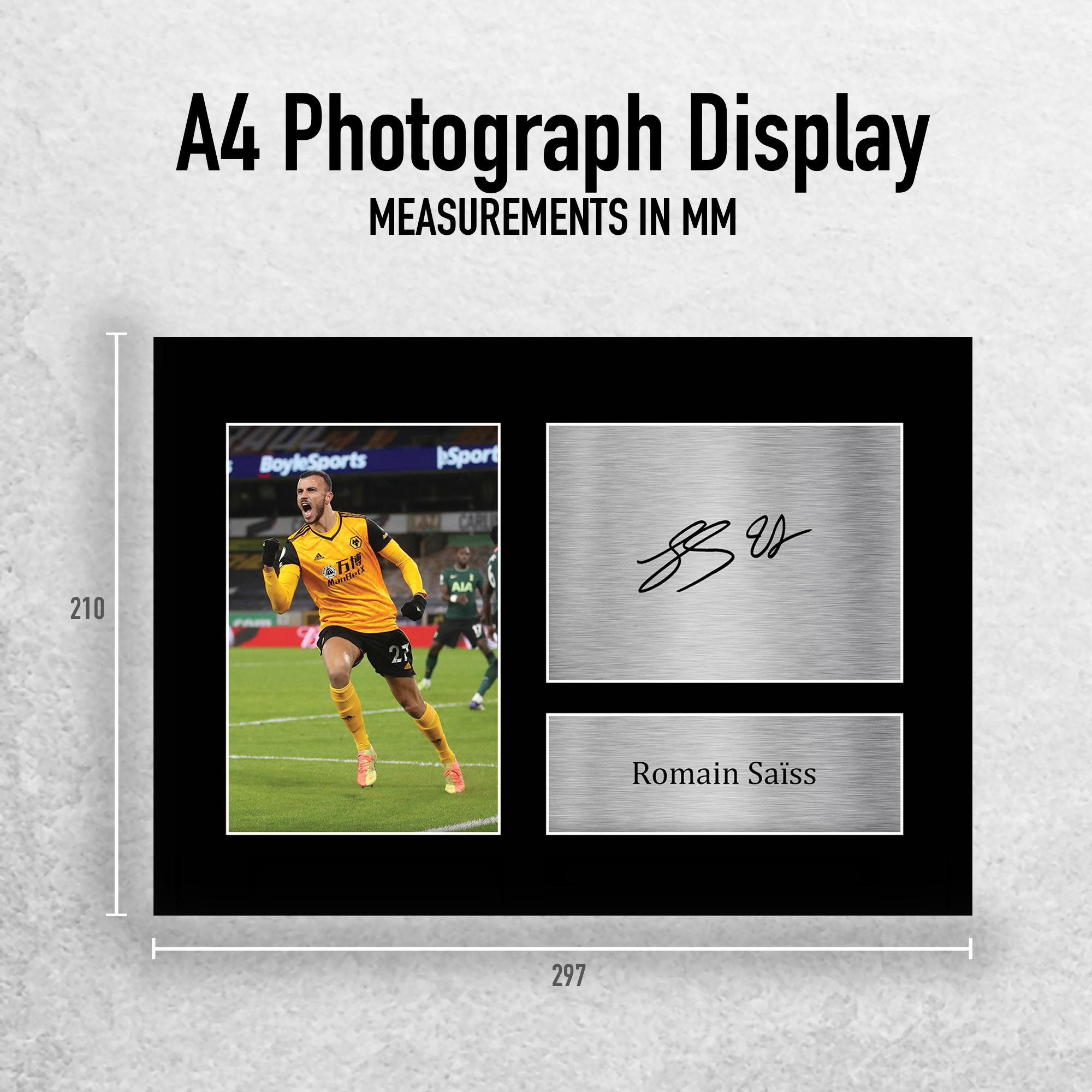Romain Saiss Wolves Great Gift Idea Printed Autograph Picture for Football Fans - Imagen 11 de 17