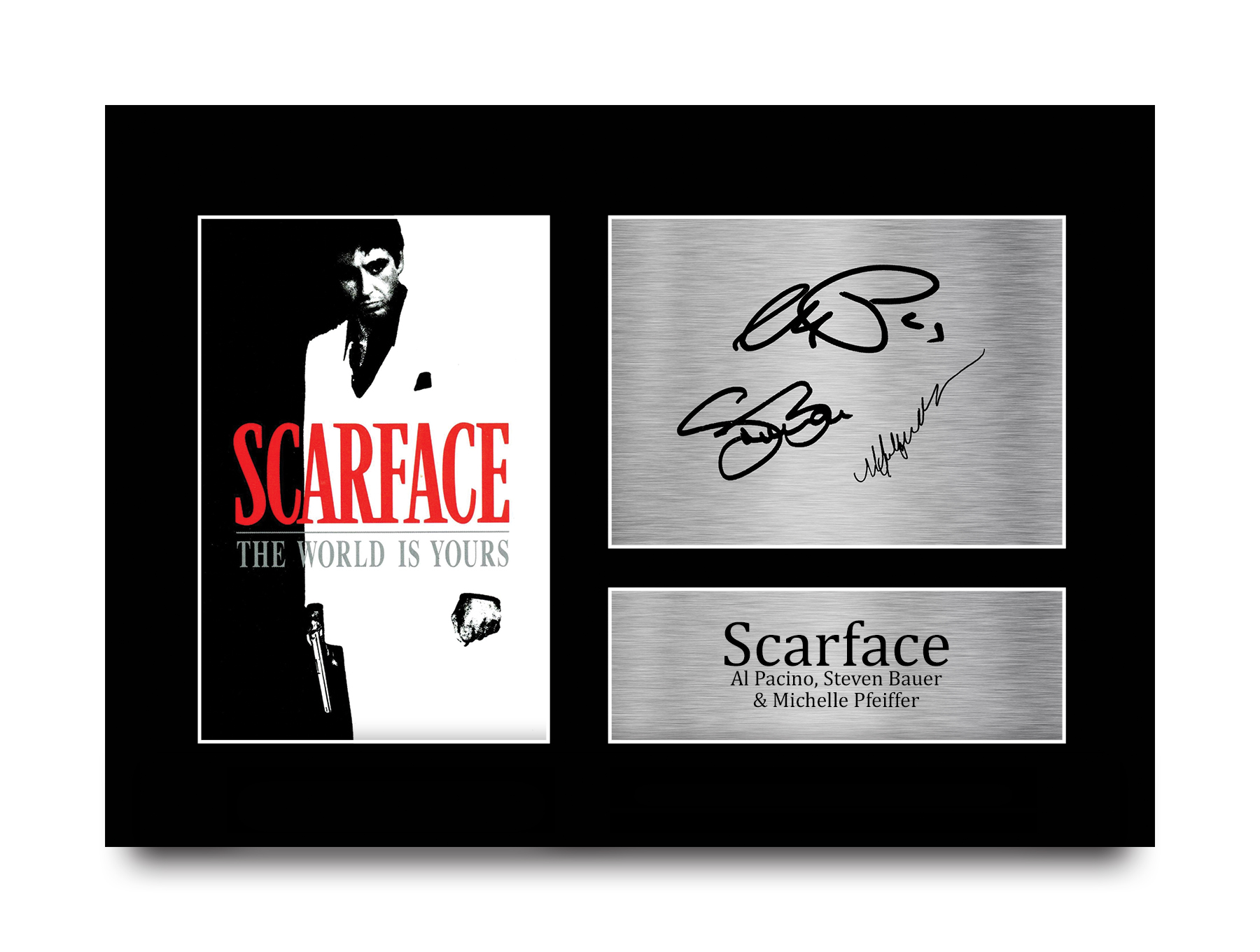 Scarface Ideal Gift Printed Framed Autograph Picture to Movie Memorabilia Fans - Picture 52 of 59