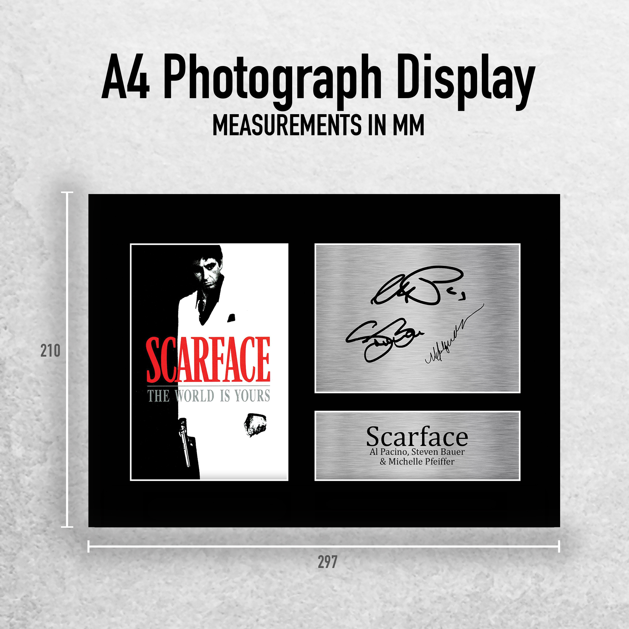 Scarface Ideal Gift Printed Framed Autograph Picture to Movie Memorabilia Fans - Picture 53 of 59