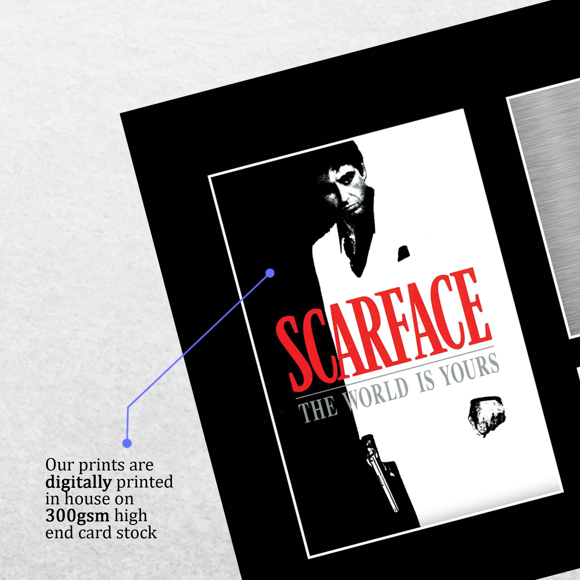 Scarface Ideal Gift Printed Framed Autograph Picture to Movie Memorabilia Fans - Picture 55 of 59