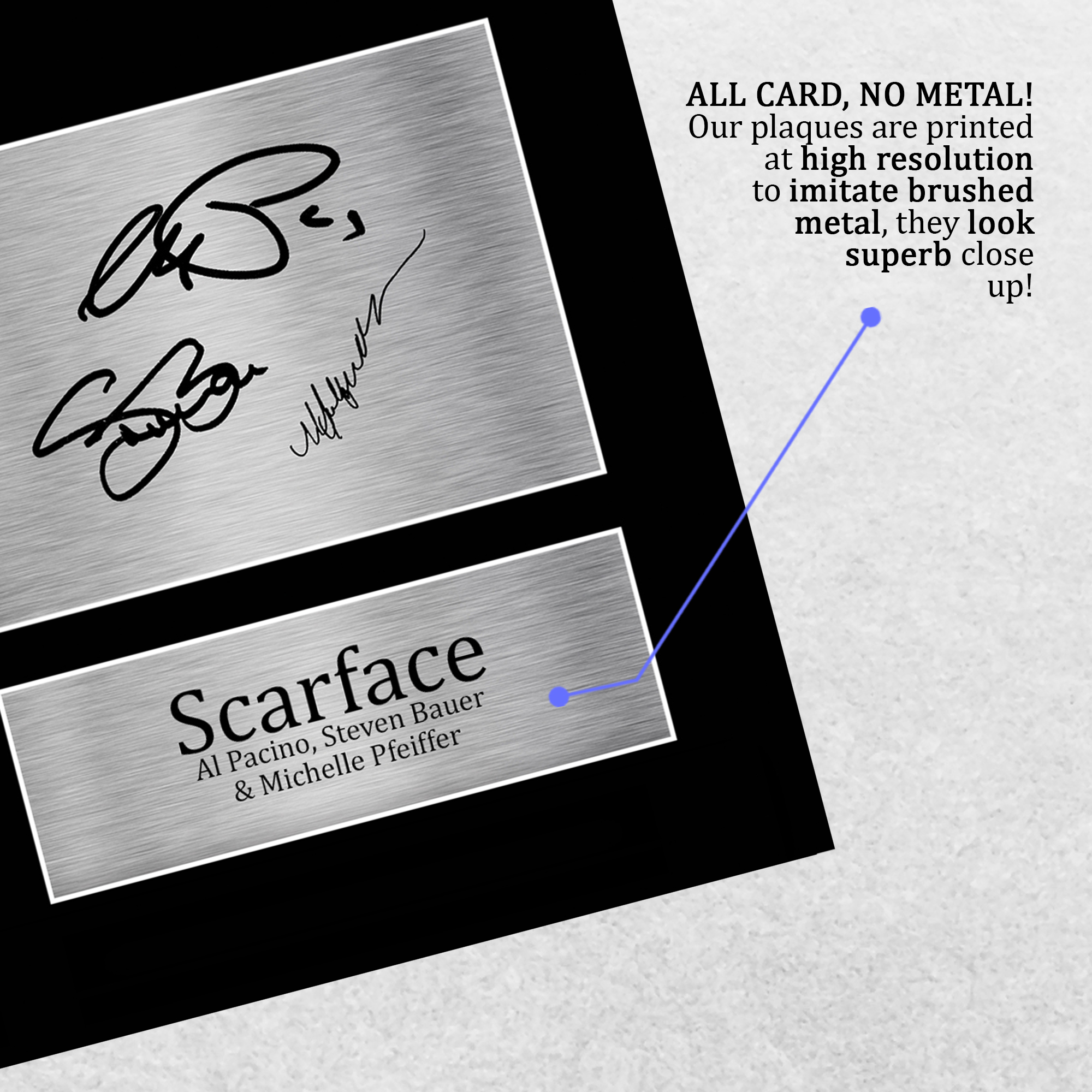Scarface Ideal Gift Printed Framed Autograph Picture to Movie Memorabilia Fans - Picture 56 of 59