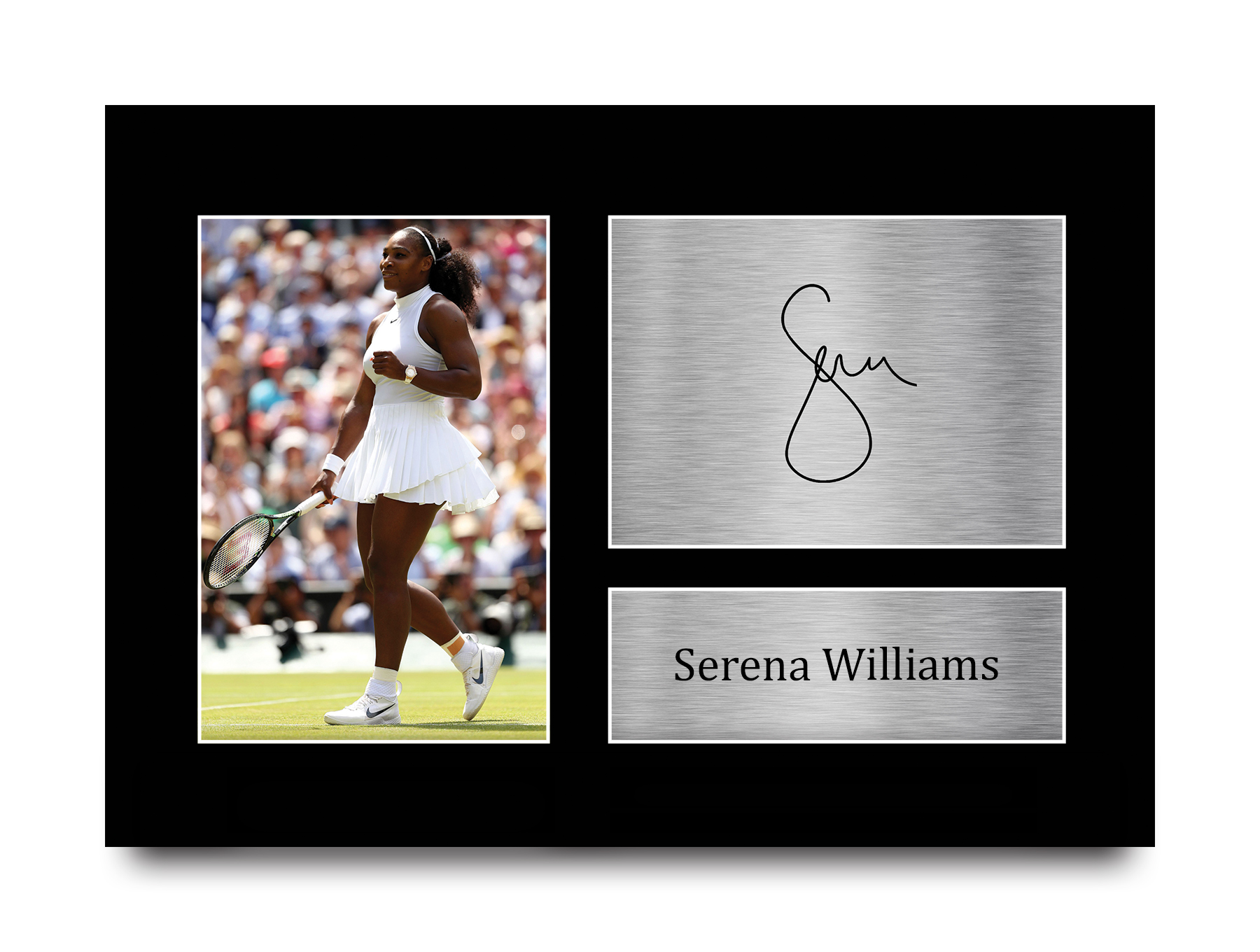 Serena Williams firmó un autógrafo preimpreso A4 Photo Gift para un fanático del tenis - Imagen 10 de 17