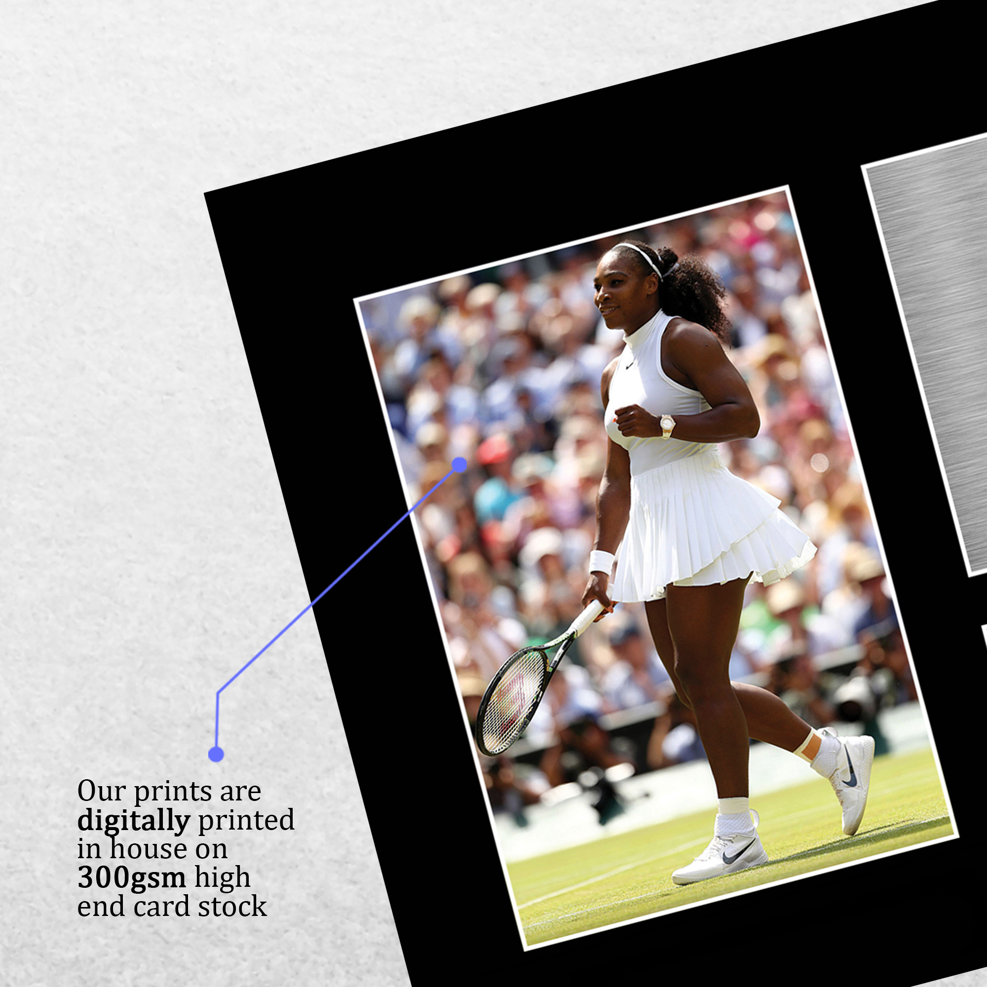 Serena Williams firmó un autógrafo preimpreso A4 Photo Gift para un fanático del tenis - Imagen 13 de 17