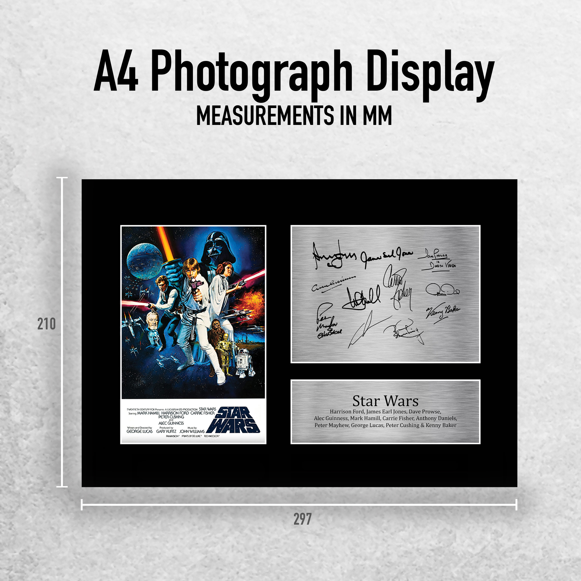 Star Wars New Hope Cast Mark Hamill, Carrie Fisher, Harrison Ford for Movie Fans - Picture 3 of 17